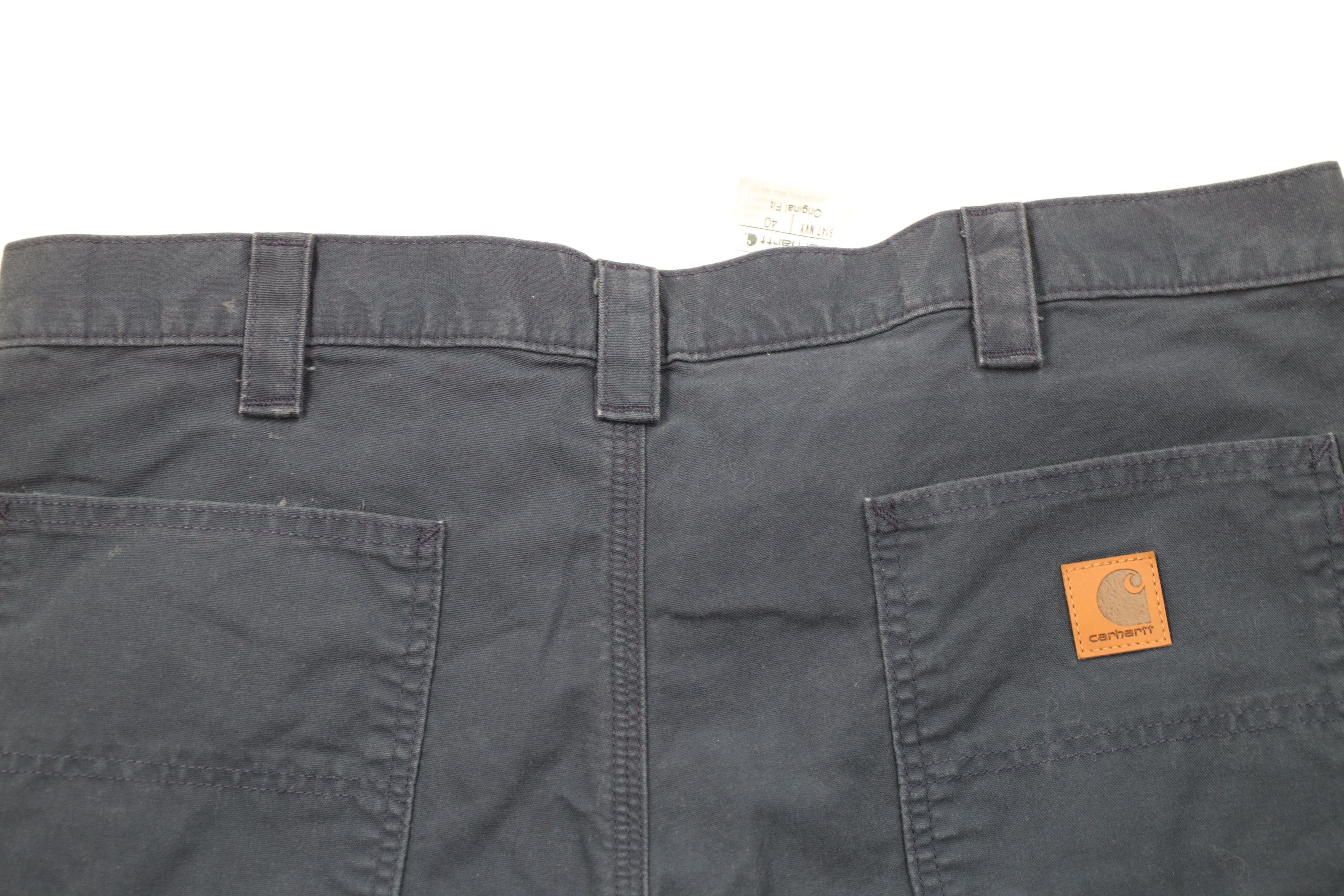 Carhartt Vintage Y2K Carhartt Spell Canvas Dungaree Shorts Navy Blue Size US 40 / EU 56 - 9 Thumbnail