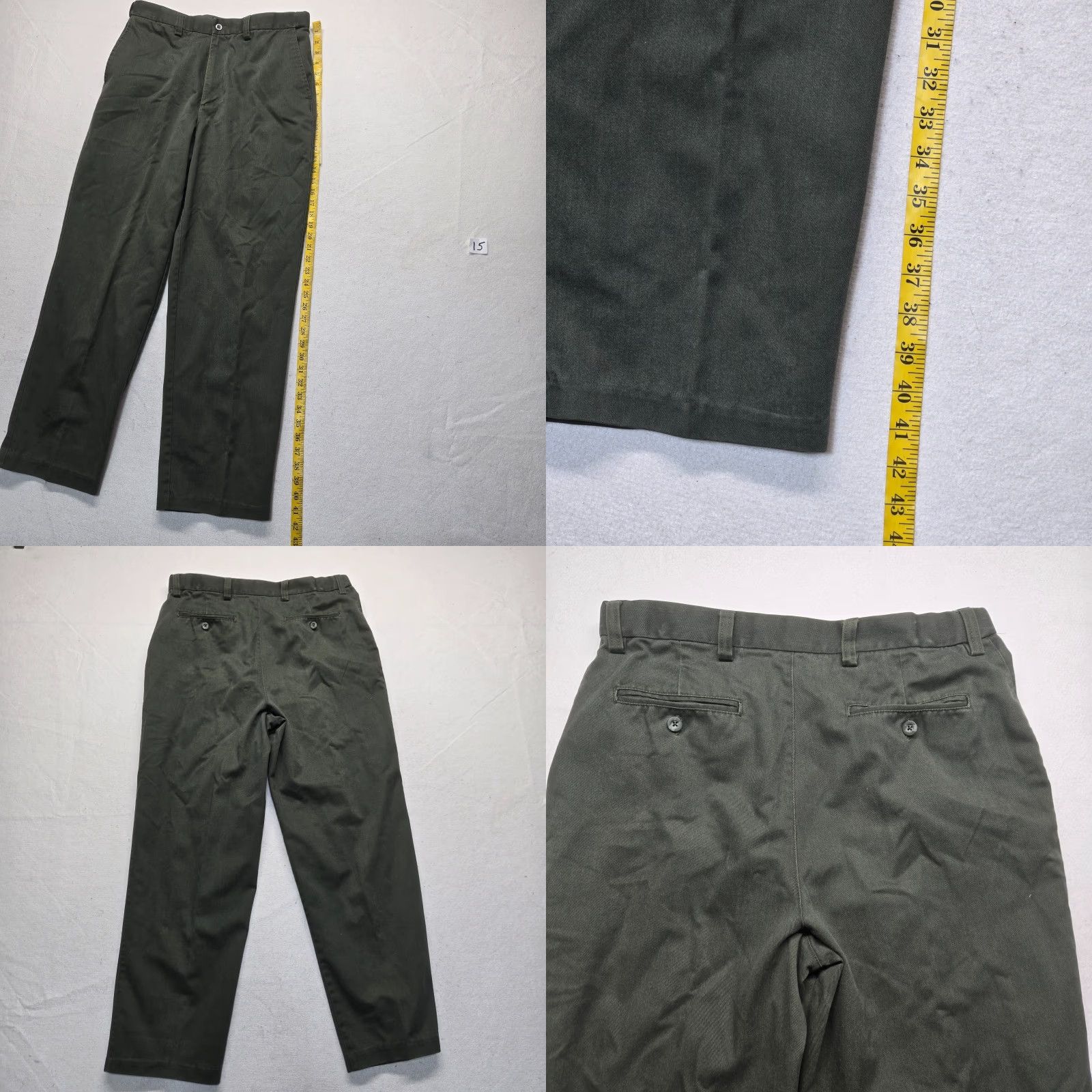Vintage VINTAGE Puritan Dress Pants High Rise Gray Flat Front Casual Men 36 x 34 Pants Classic Straight Gray 36 Inseam 34 in Mens Fashion Pants Size US 36 / EU 52 - 8 Thumbnail