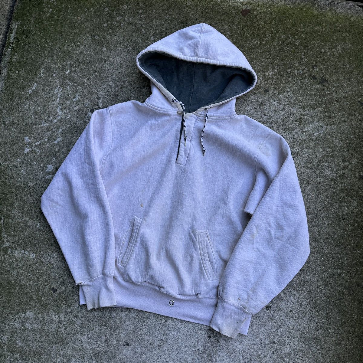 Vintage 90s Thrashed Faded Distressed Hoodie ERD Grunge Chrome Size US XL / EU 56 / 4 - 2 Thumbnail
