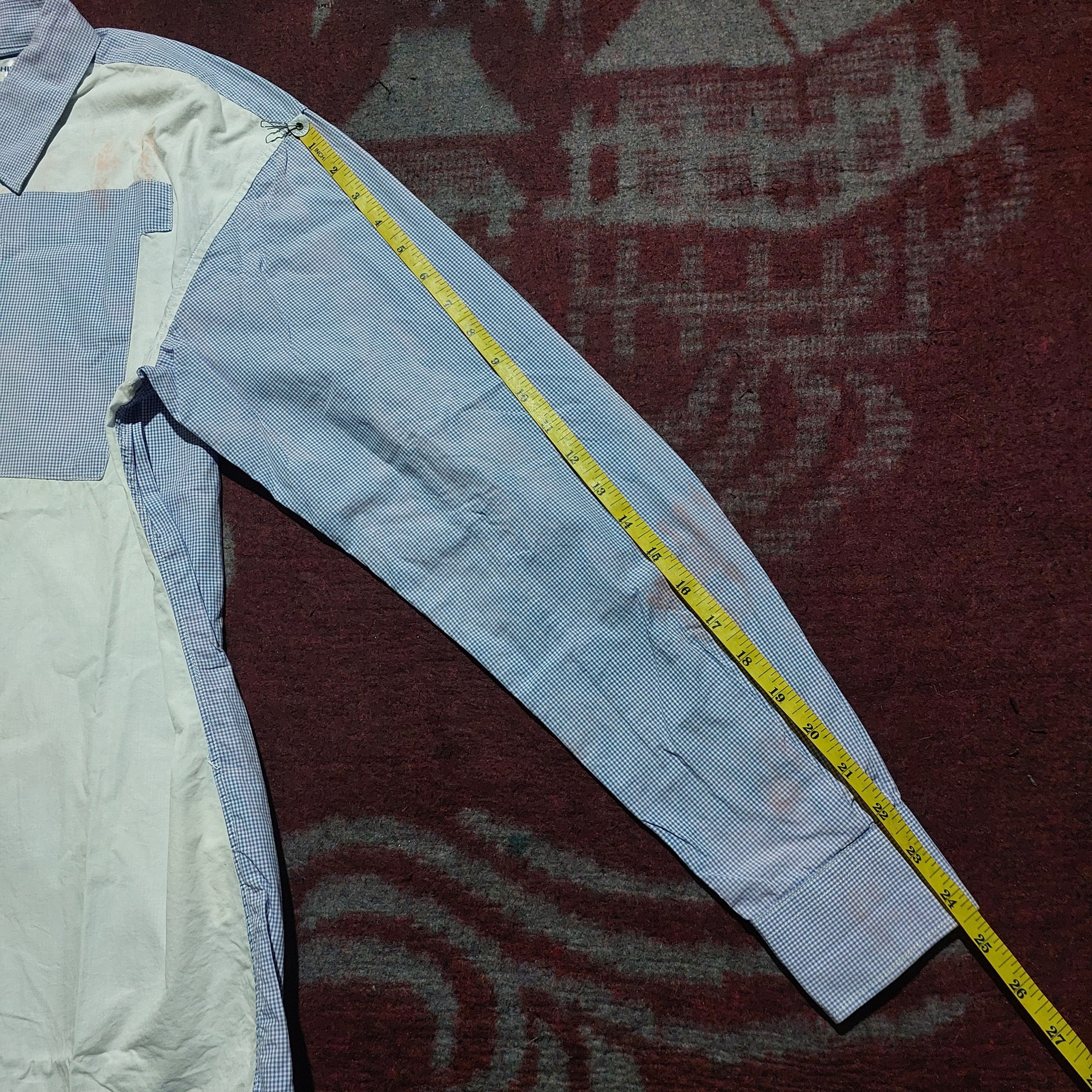 Comme des Garcons SHIRT 00's CDG SHIRT Patchwork Gingham Check Button Up Shirt Size US L / EU 52-54 / 3 - 20 Thumbnail