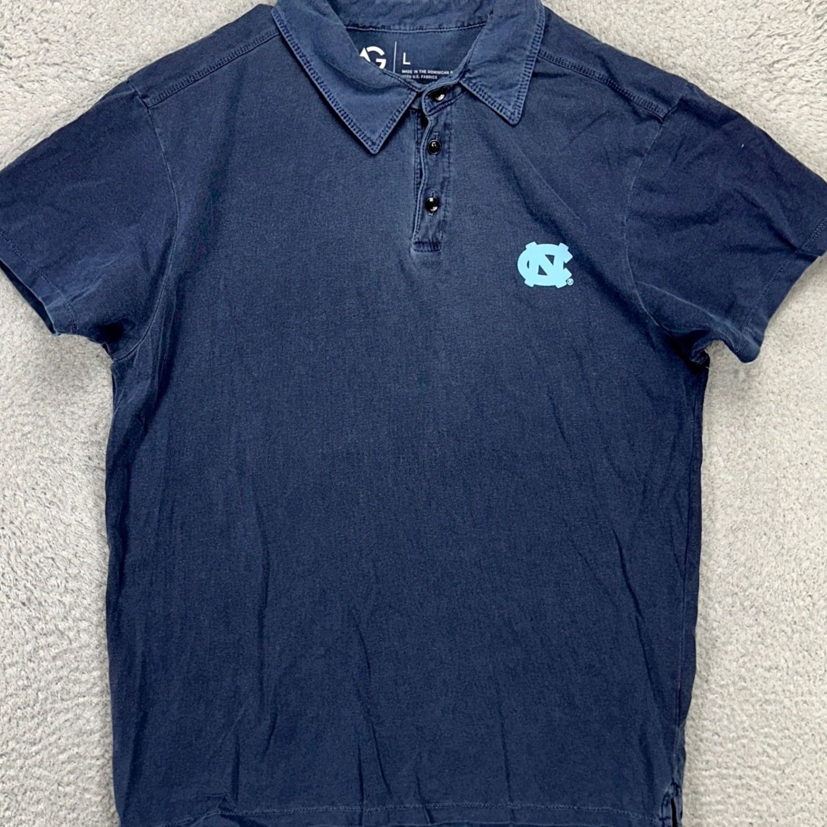 Vintage VINTAGE? (no) -> North Carolina Tarheels Polo Shirt Mens Large Blue Alta Gracia Apparel Size US L / EU 52-54 / 3 - 3 Thumbnail