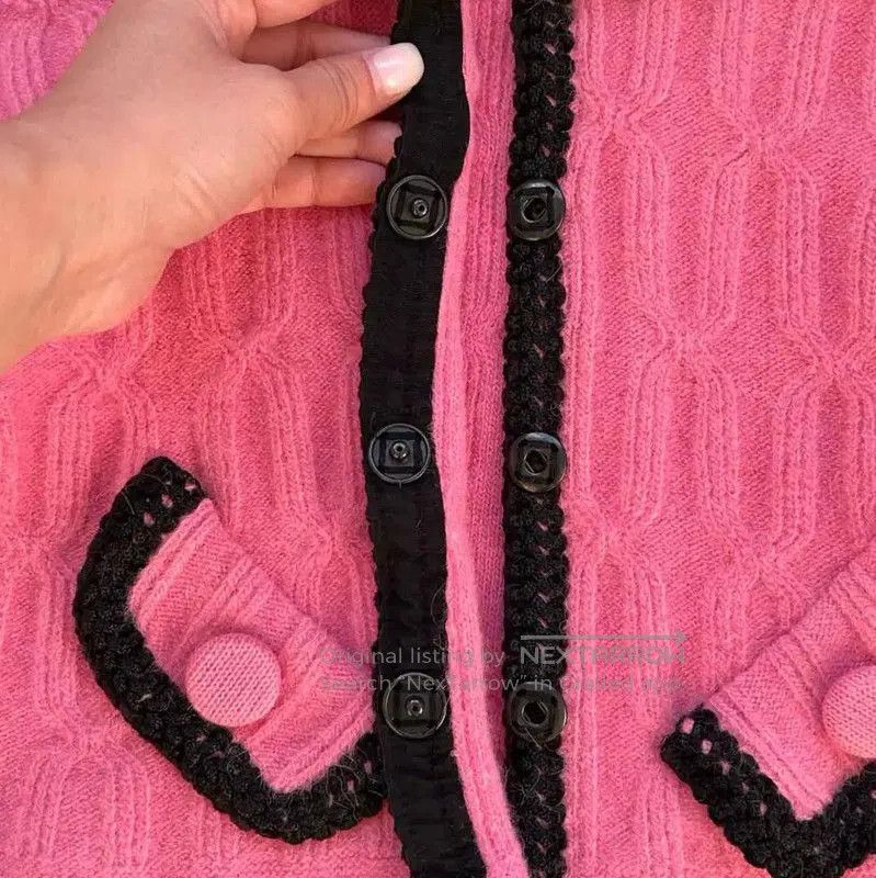 Moschino Moschino Pink Wool Blend Sweater . Size L / US 10 / IT 46 - 6 Thumbnail