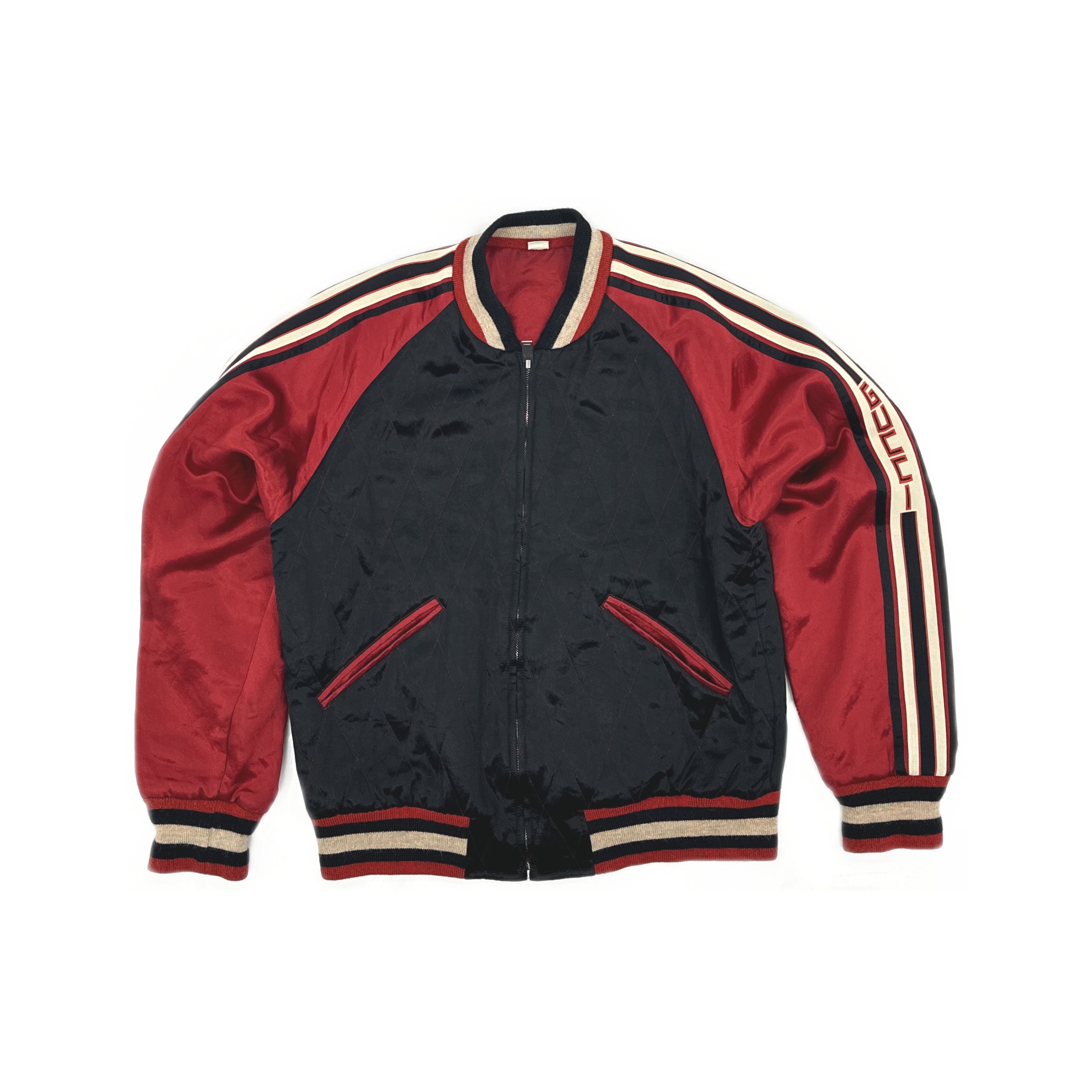 Gucci Original Gucci Reversible Dark Blue Men Bomber Jacket in