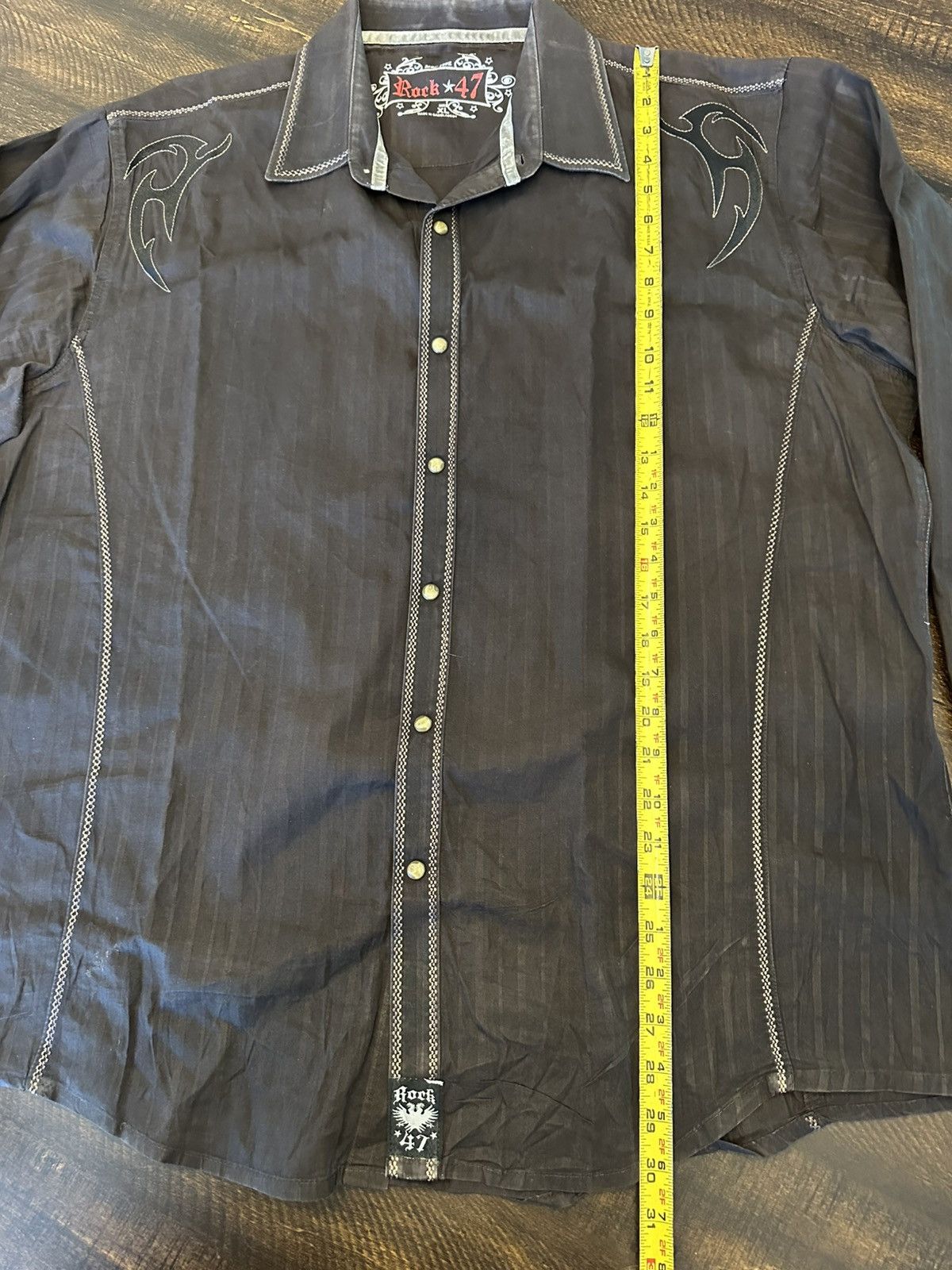 Other Rock 47 By Wrangler L/S Pearl Snap L/S Shirt Mens Size XL Size US XL / EU 56 / 4 - 8 Thumbnail