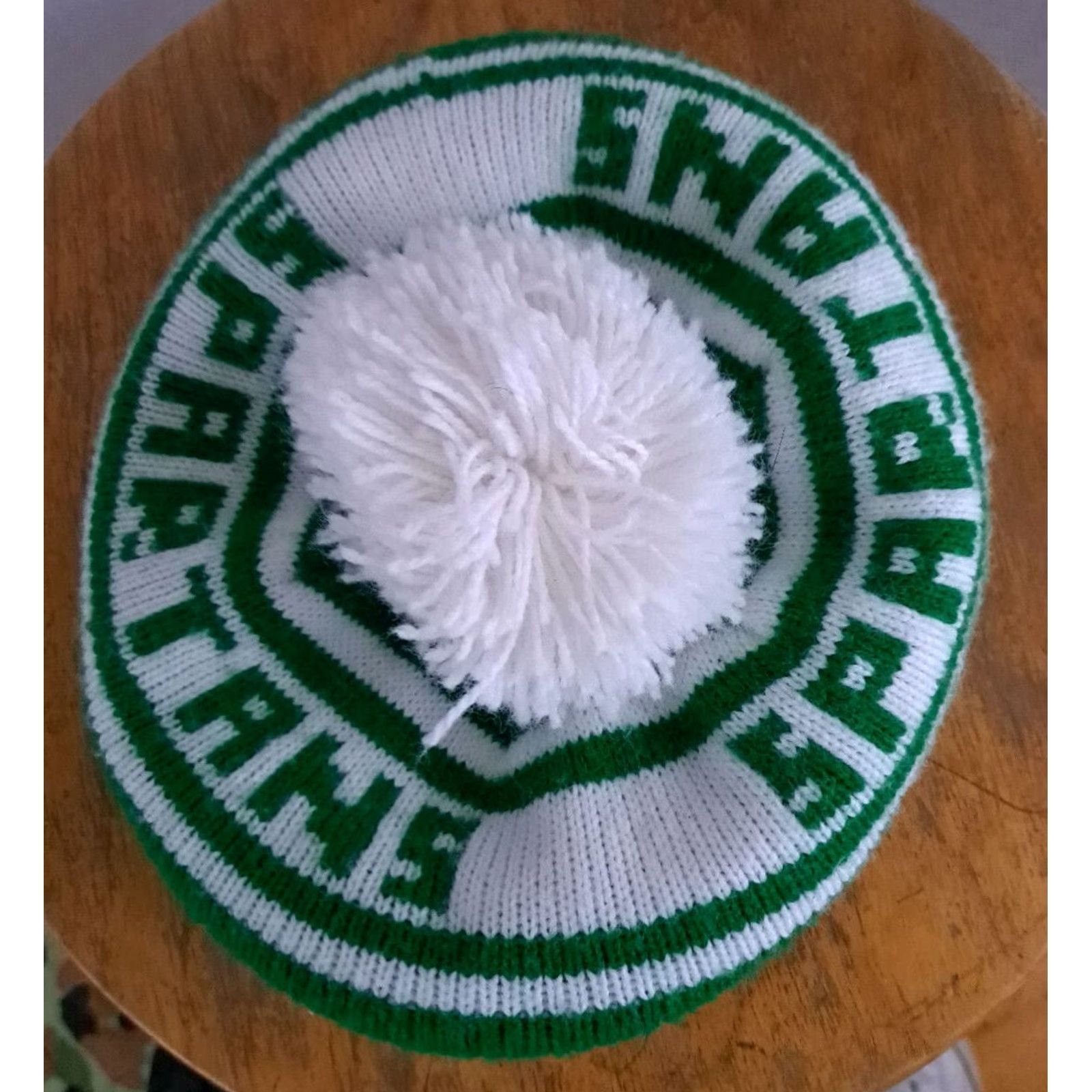 Vintage Spartans Golf Hat Cotton Med-LG Green White Tartan Michigan State Spartans Cotton Cold Weather Golf Hat Med-LG Mens Adjustable Cap Size ONE SIZE - 6 Thumbnail