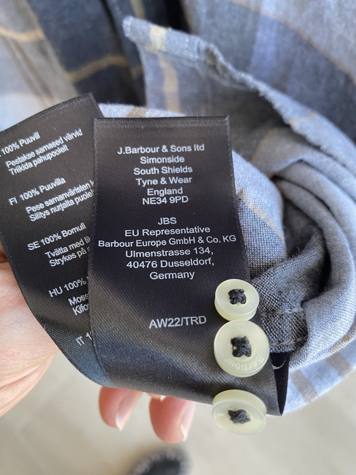 Barbour Barbour Grey Button-Up Shirt / Classic British Style Size US M / EU 48-50 / 2 - 8 Thumbnail