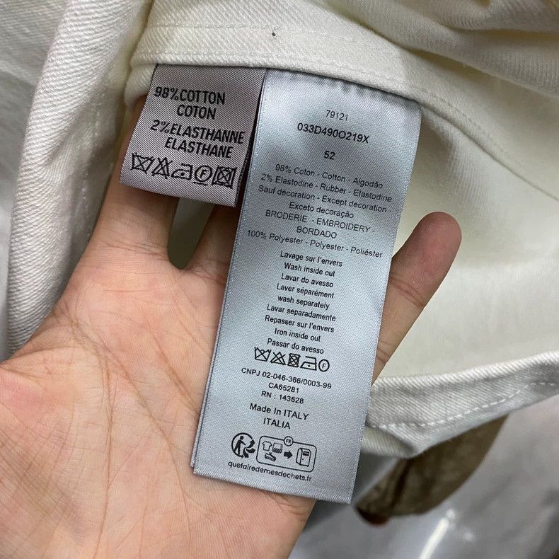 Dior Dior White diamond-shaped CD embroidered shirt jacket 2502- Size US L / EU 52-54 / 3 - 7 Thumbnail