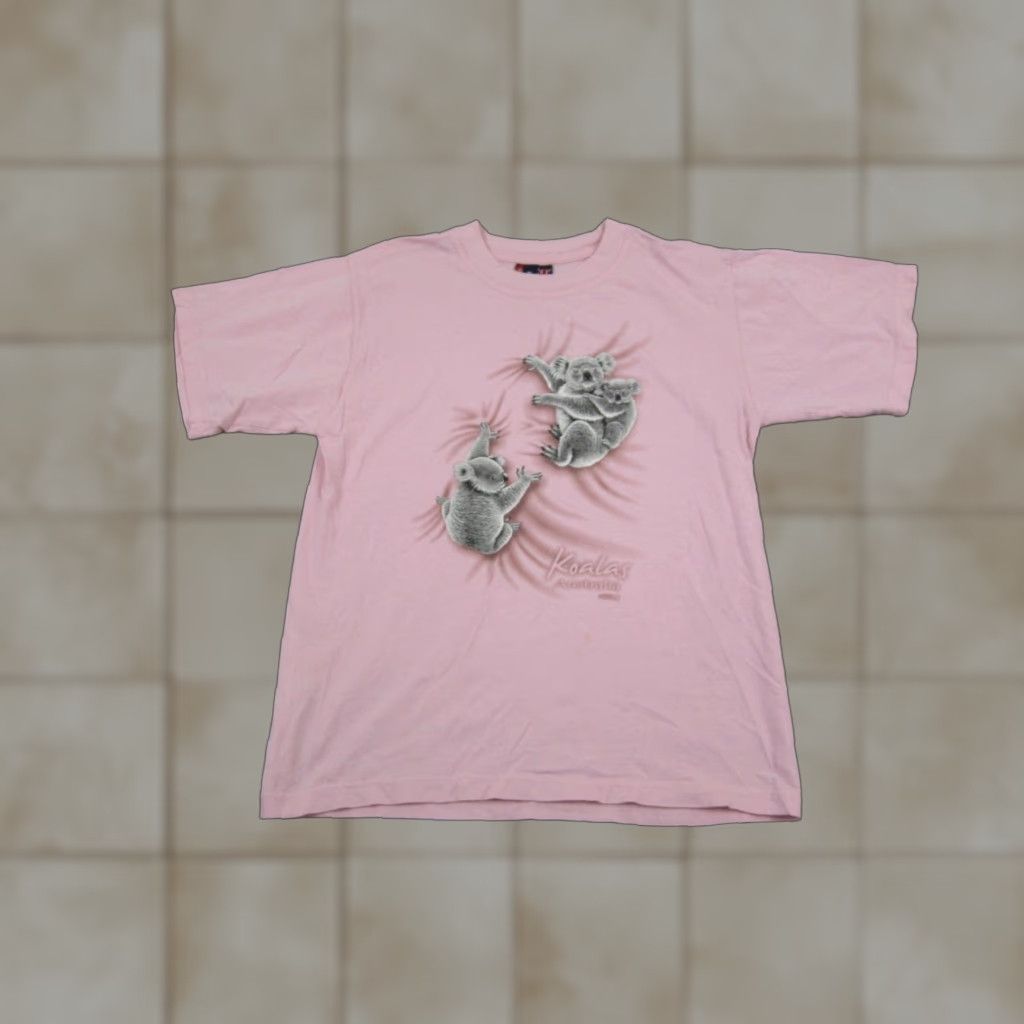 Vintage Vintage Australia Shirt Womens Small Pink 90s T-Shirt Short Sleeve Crew Neck Cotton Size S / US 4 / IT 40 - 1 Thumbnail