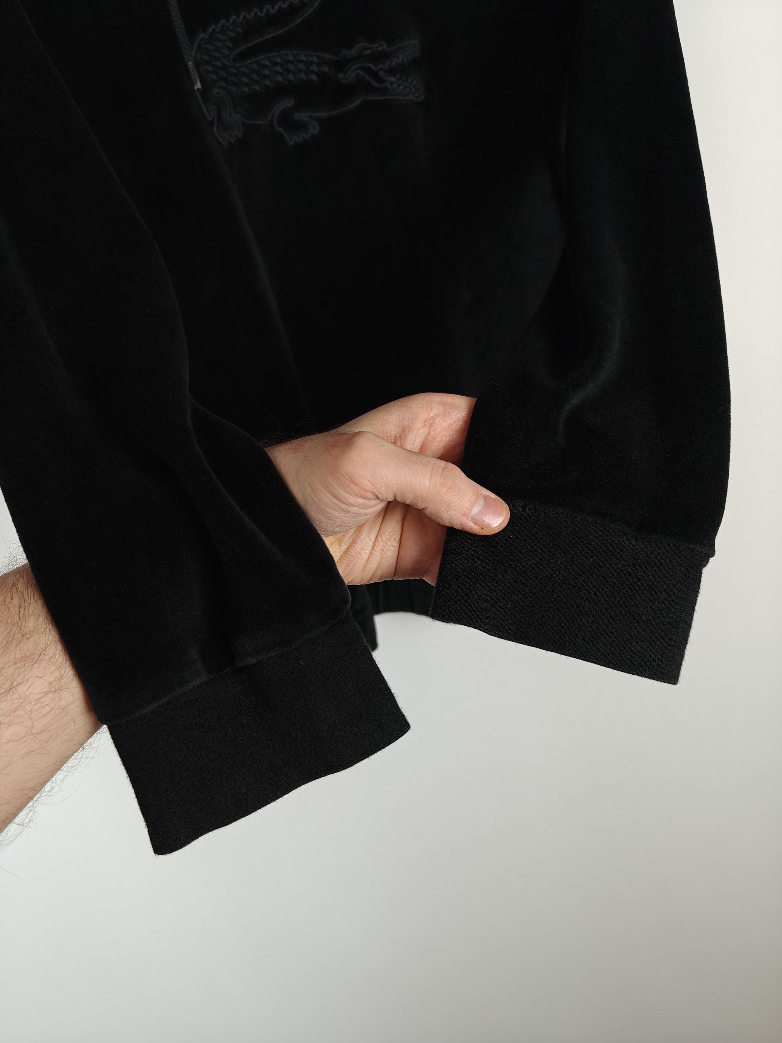 Lacoste Lacoste Sport Velour Sweatshirt Pullover High Neck Black M Size M / US 6-8 / IT 42-44 - 7 Thumbnail