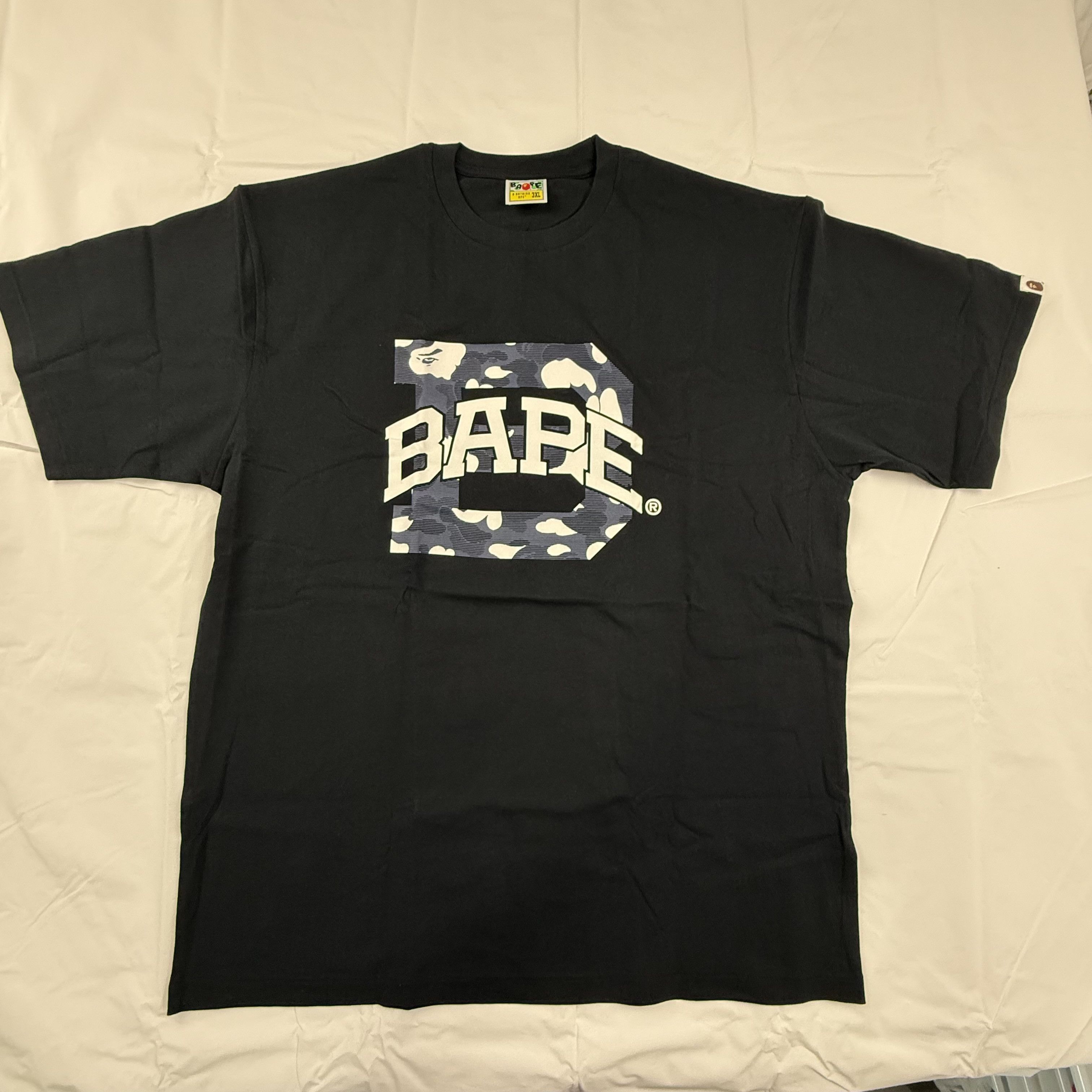 Bape BAPE A Bathing Ape Mens Black Blue Camo XXL T-Shirt Size US XXL / EU 58 / 5 - 1 Thumbnail