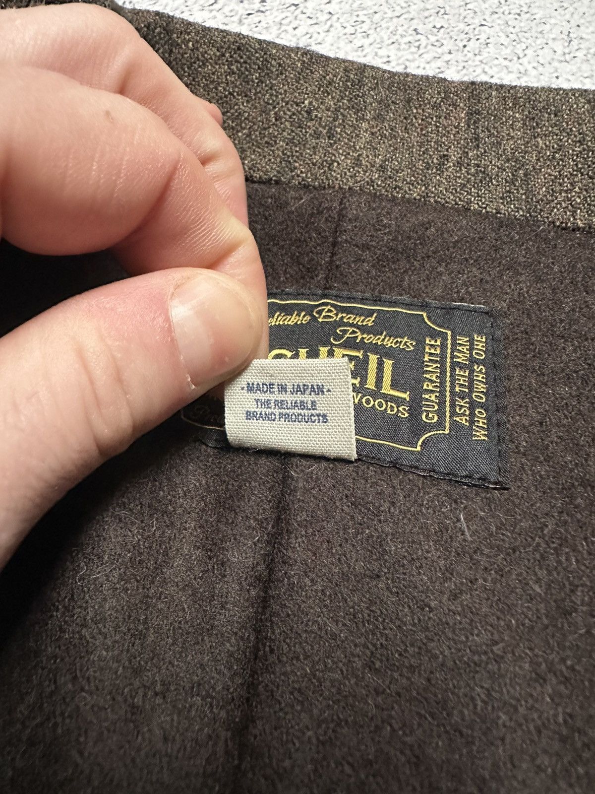 Studio D'Artisan ORGUEIL Wool Workwear Blazer Jacket Brown Japan Made Size 36R - 6 Thumbnail