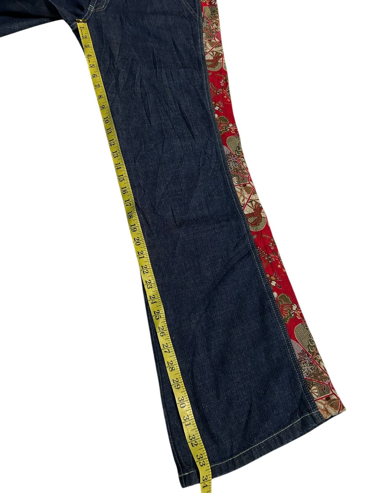 If Six Was Nine × KMRii × Le Grande Bleu (L.G.B.) Flare Japanese Tradisional Style Huo Jing Jeans Denim ☠️☠️ Size US 37 - 14 Thumbnail