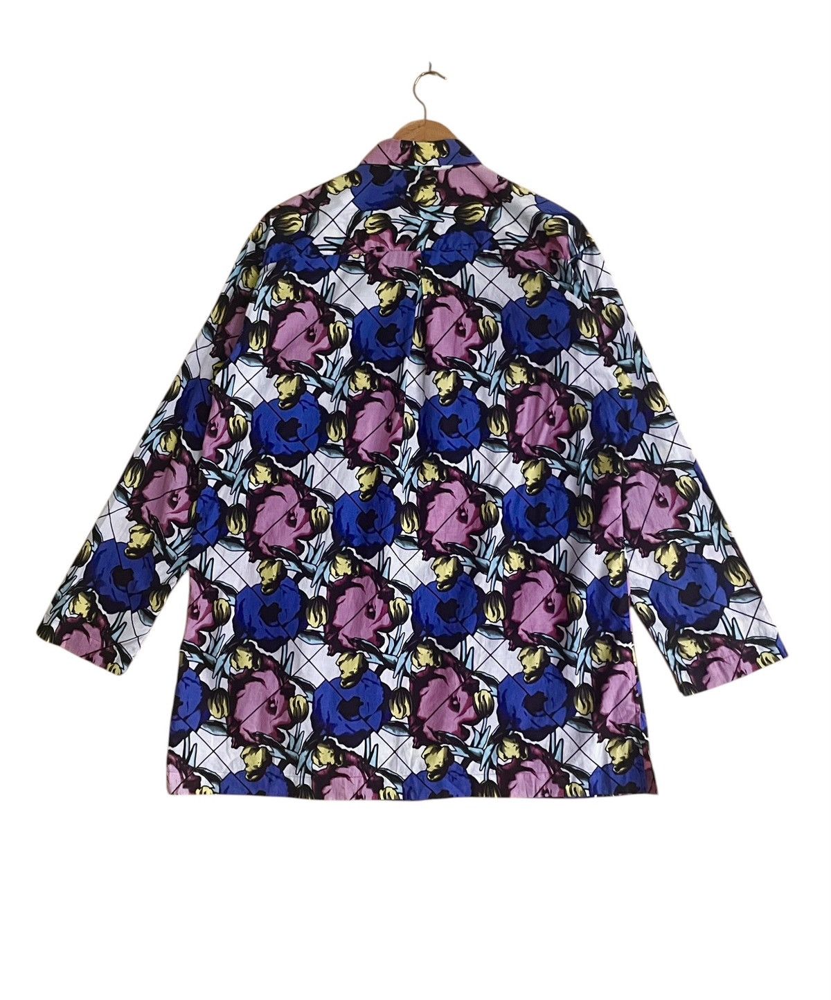 Issey Miyake Very Rare Vintage Issey Miyake Men Baggy Floral Shirt 1990s Size US M / EU 48-50 / 2 - 1 Thumbnail