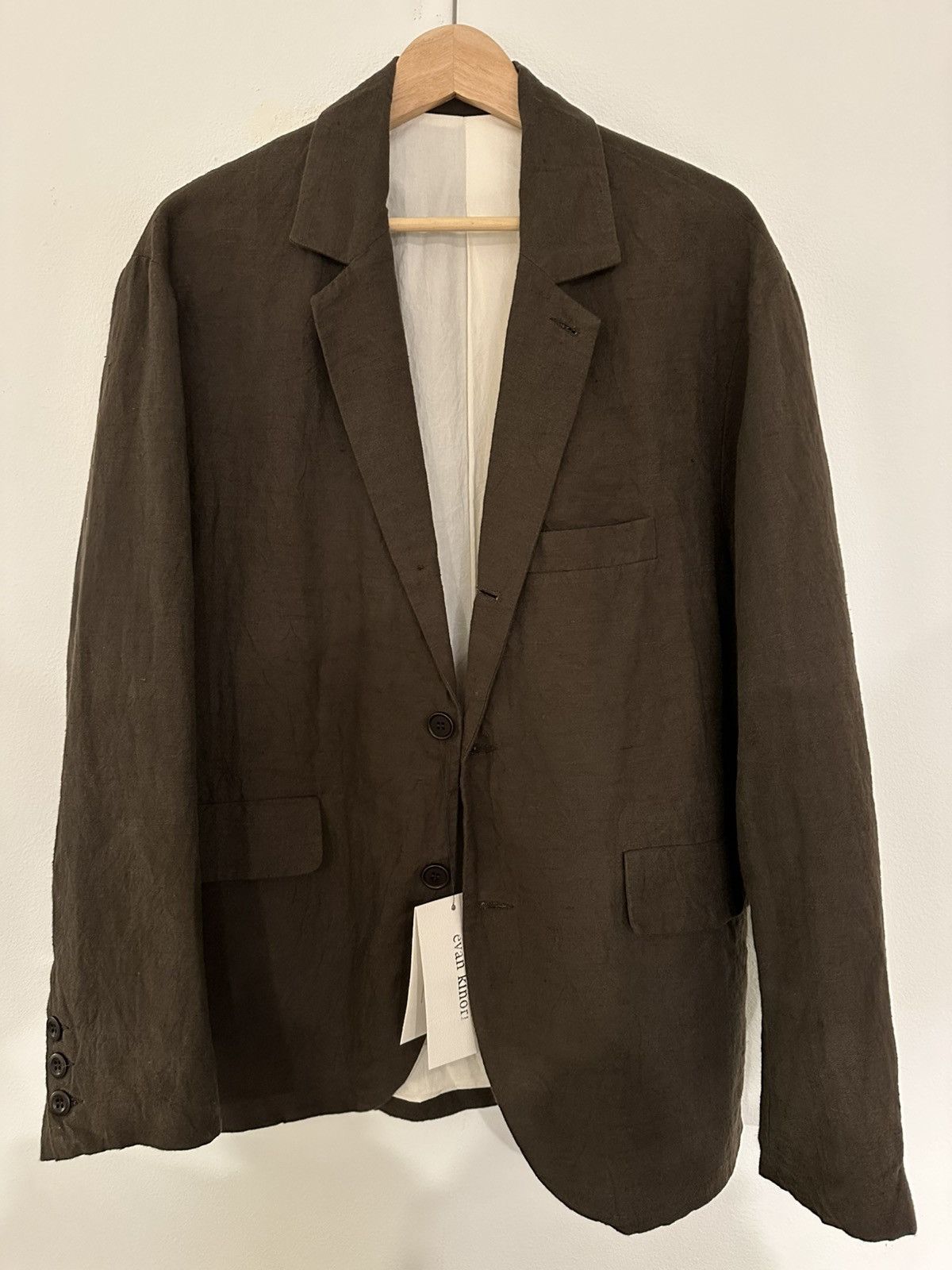 Three Button Jacket Organic Cotton / Hemp (twill)