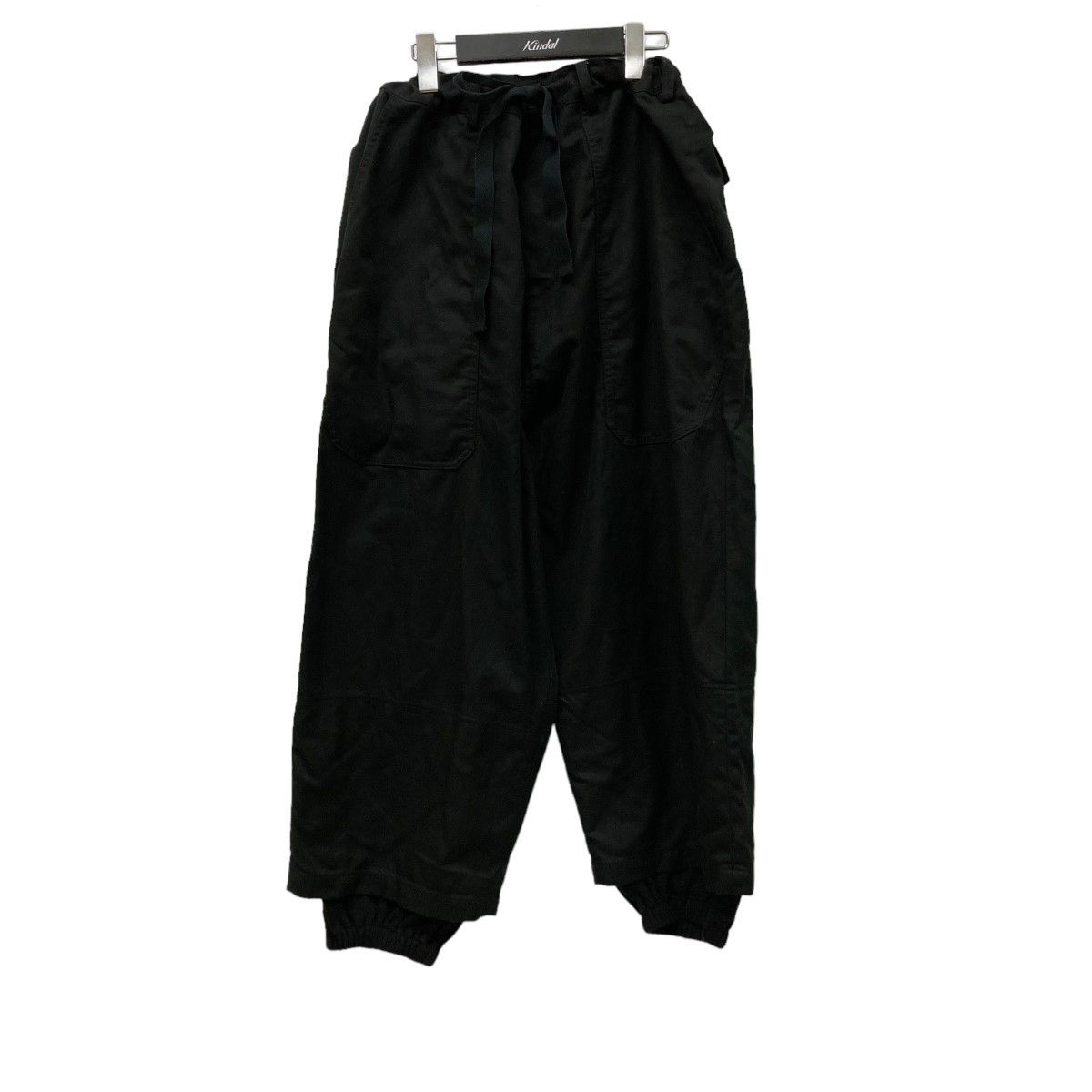 image of S’Yte Yohji Yamamoto Wide Baker Pants in Black, Men's (Size 41)