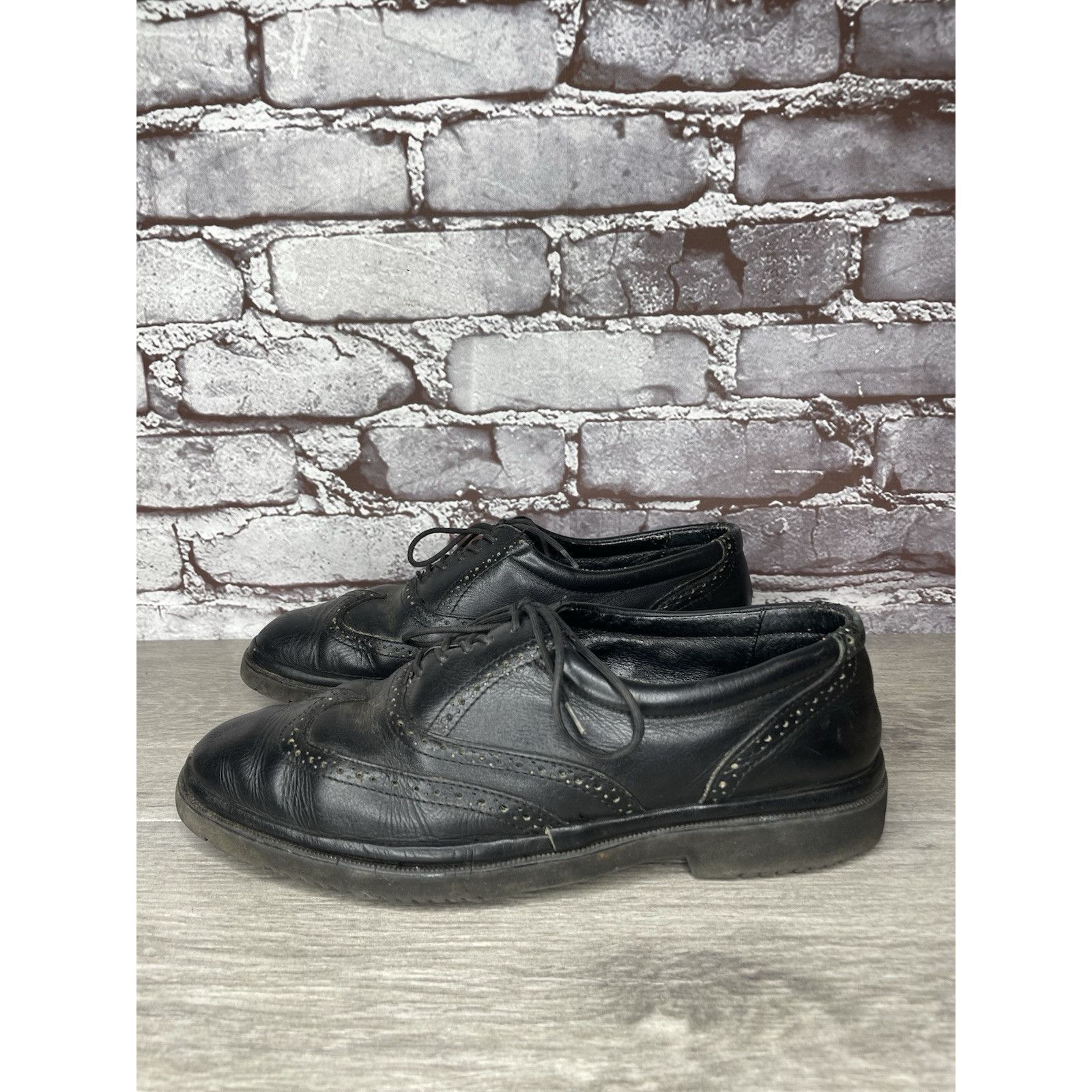 Other Jarking Classics Black Leather Lace Up Oxfords Shoes Men Sz Size US 6 / EU 39 - 18 Thumbnail