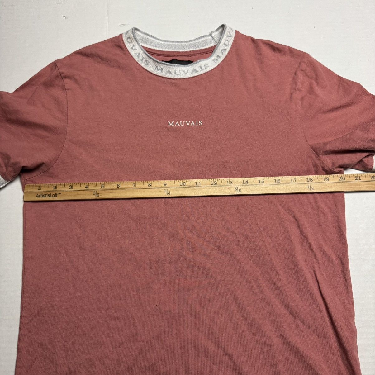 Other MAUVAIS Crew Neck Short Sleeve Logo Tape T-Shirt In Copper Size US L / EU 52-54 / 3 - 6 Thumbnail