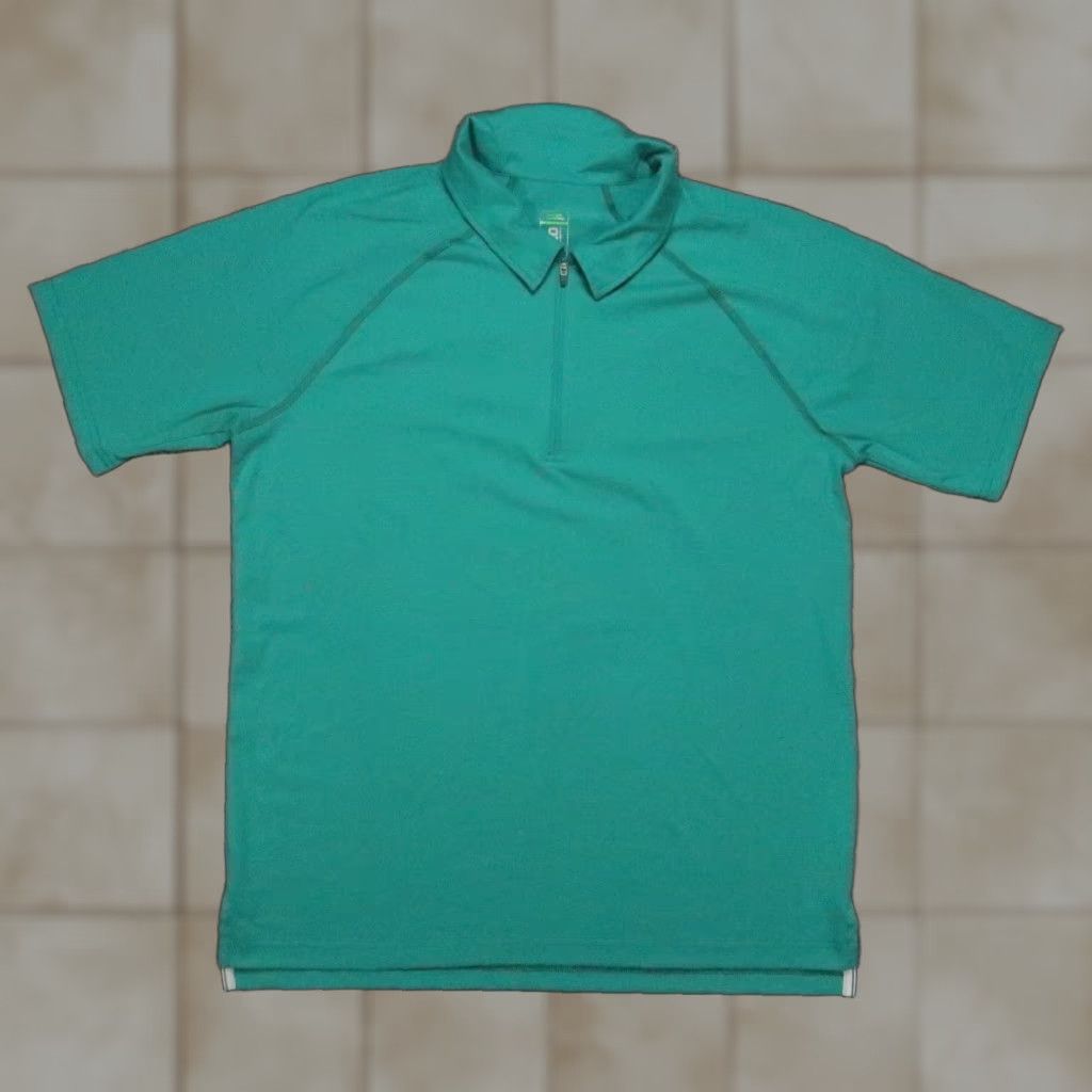 Stio Pullover Short Sleeve Mens Large Green Tipton Tech 1/4 Zip Breathable Activewear Casual