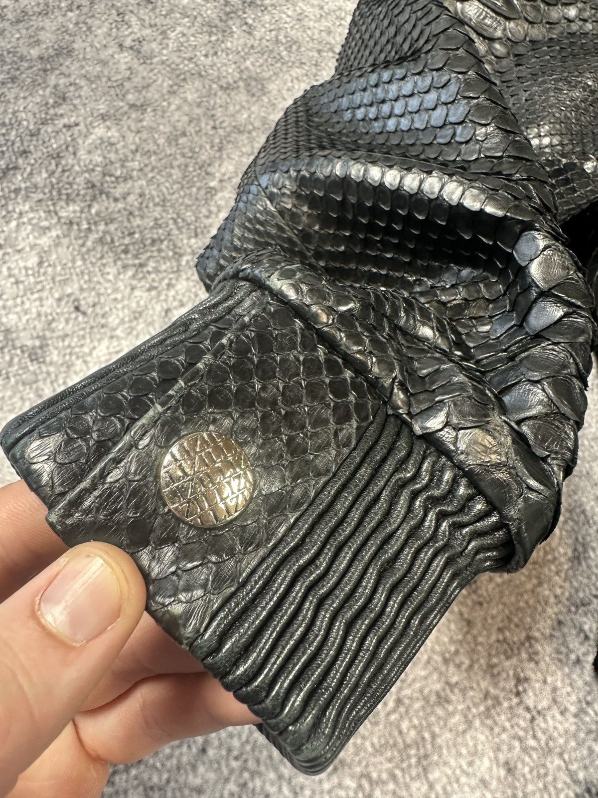 Zilli Vintage Zilli Real Python Leather Luxury Style Bomber 50 US Size US M / EU 48-50 / 2 - 5 Thumbnail