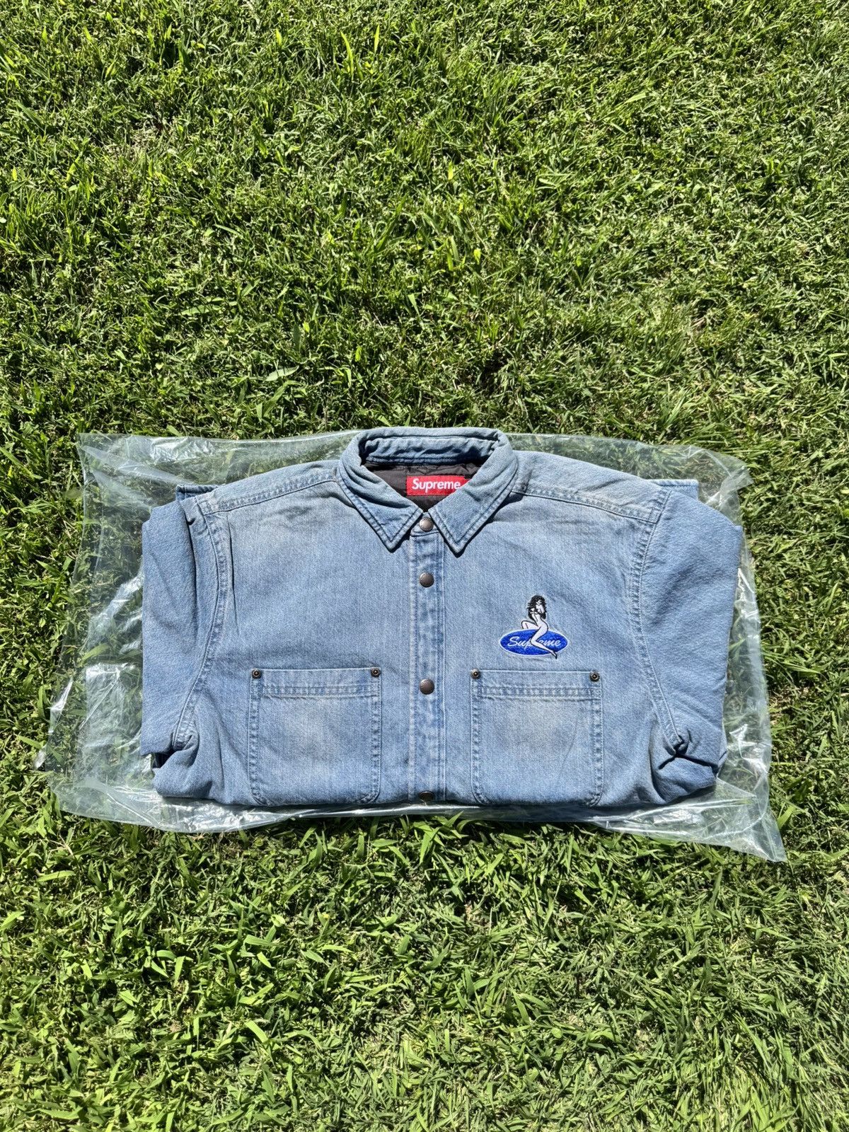 Supreme Supreme Quilted Lined Denim Snap Shirt Size US S / EU 44-46 / 1 - 3 Thumbnail