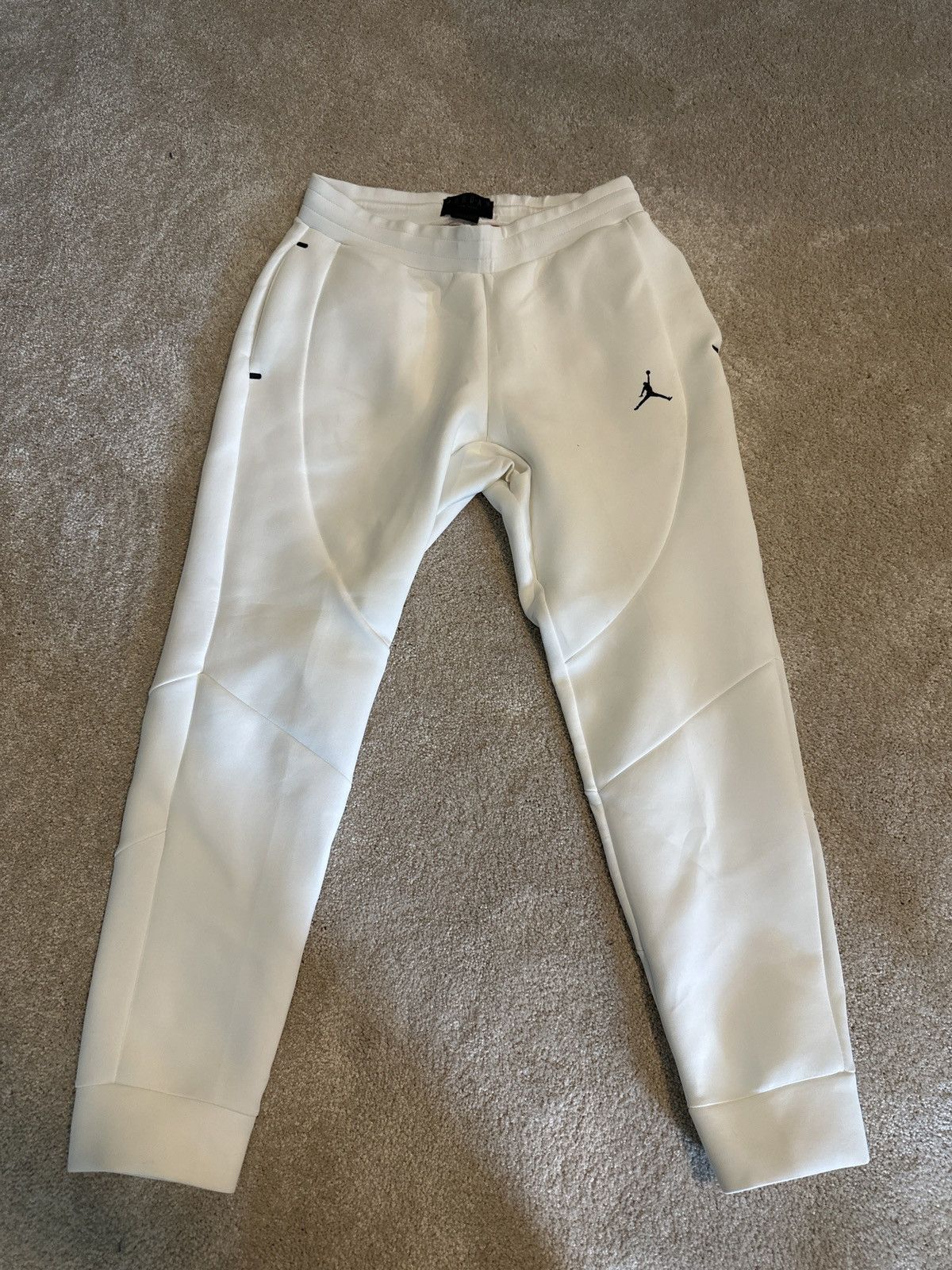 Jordan Brand Air Jordan White Sweatpants Size US 36 / EU 52 - 1 Thumbnail