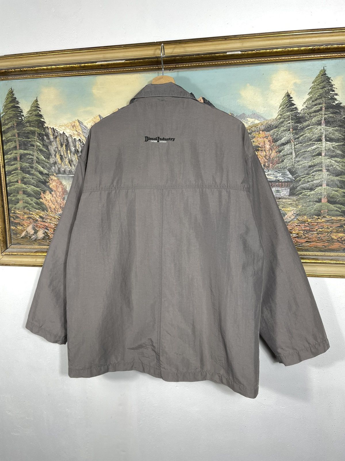 Diesel × Vintage Diesel Indigo Tech Vintage Y2k Zip Jacket Multi Pockets Swag Size US L / EU 52-54 / 3 - 11 Thumbnail