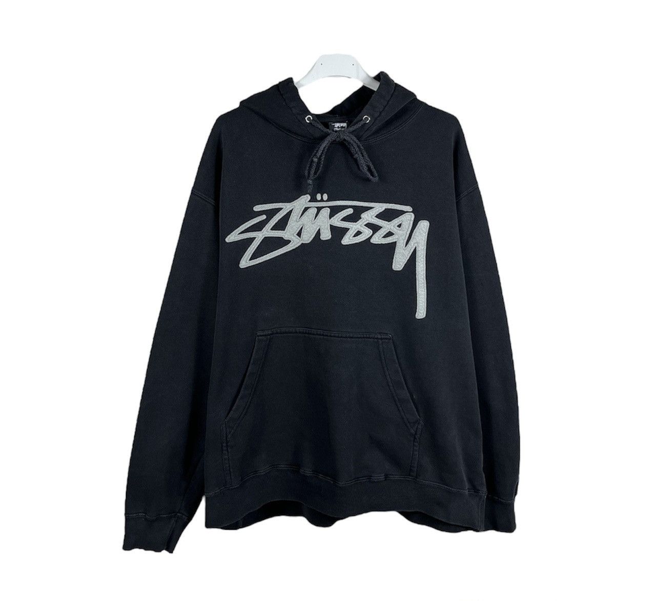 Stussy × Vintage Vintage 80s Stussy central big logo y2k hoodie sweatshirt Size US M / EU 48-50 / 2 - 2 Thumbnail