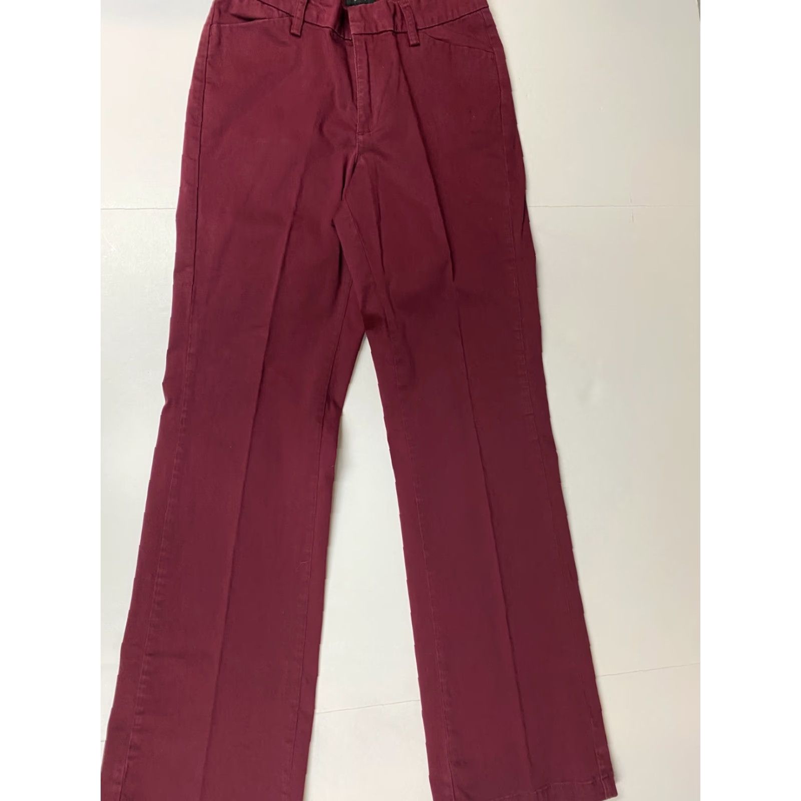 Vintage Riders Pants Womens 26 Red Straight Stretch Chino Cotton Polyester Canvas 32in Inseam Size 26" / US 2 / IT 38 - 7 Thumbnail