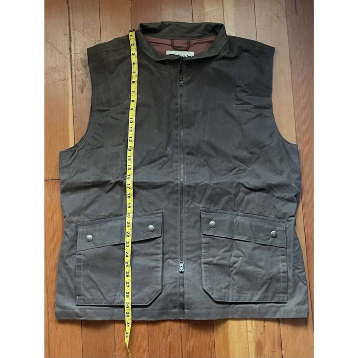 Tom Beckbe Tom Beckbe Sportsman’s Vest XLTall 6 Oz Waxed Canvas Tobacco ...