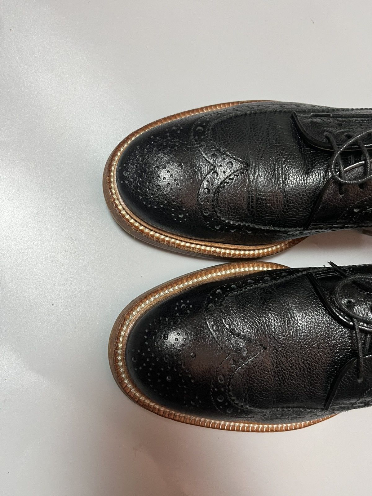 Brunello Cucinelli Brunello Cucinelli grained leather wingtip derby brogues Size US 9 / EU 42 - 5 Thumbnail
