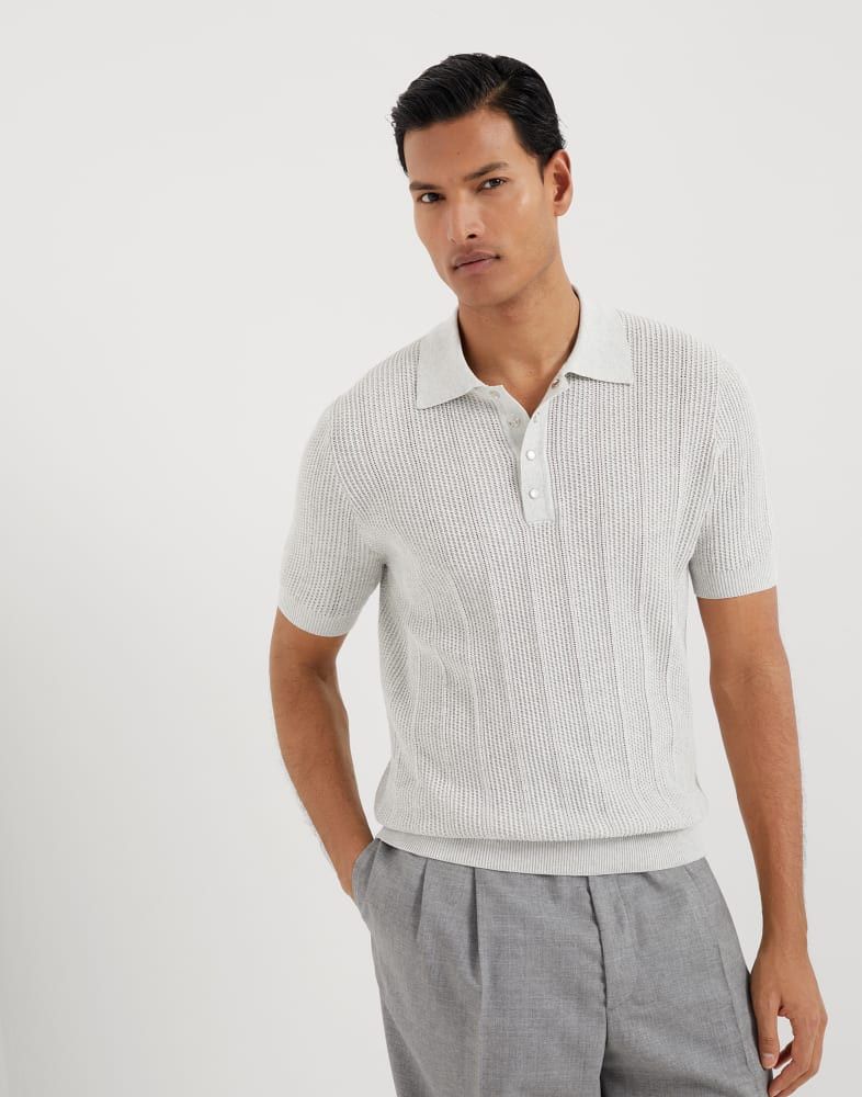 o1w1db10725 Polo Sweater in Grey