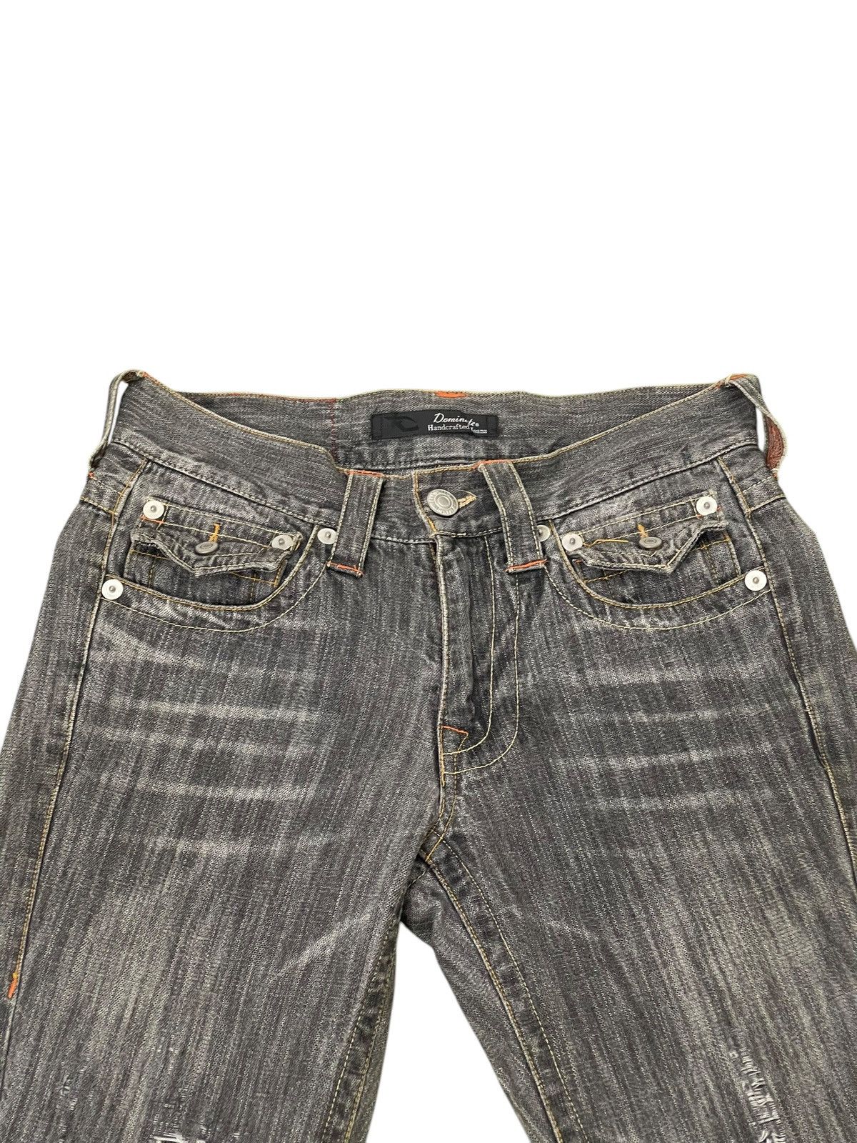 Japanese Brand Flare Jeans Dominate Faded Distress Boot Cut 1🟦1 Size US 30 / EU 46 - 8 Thumbnail