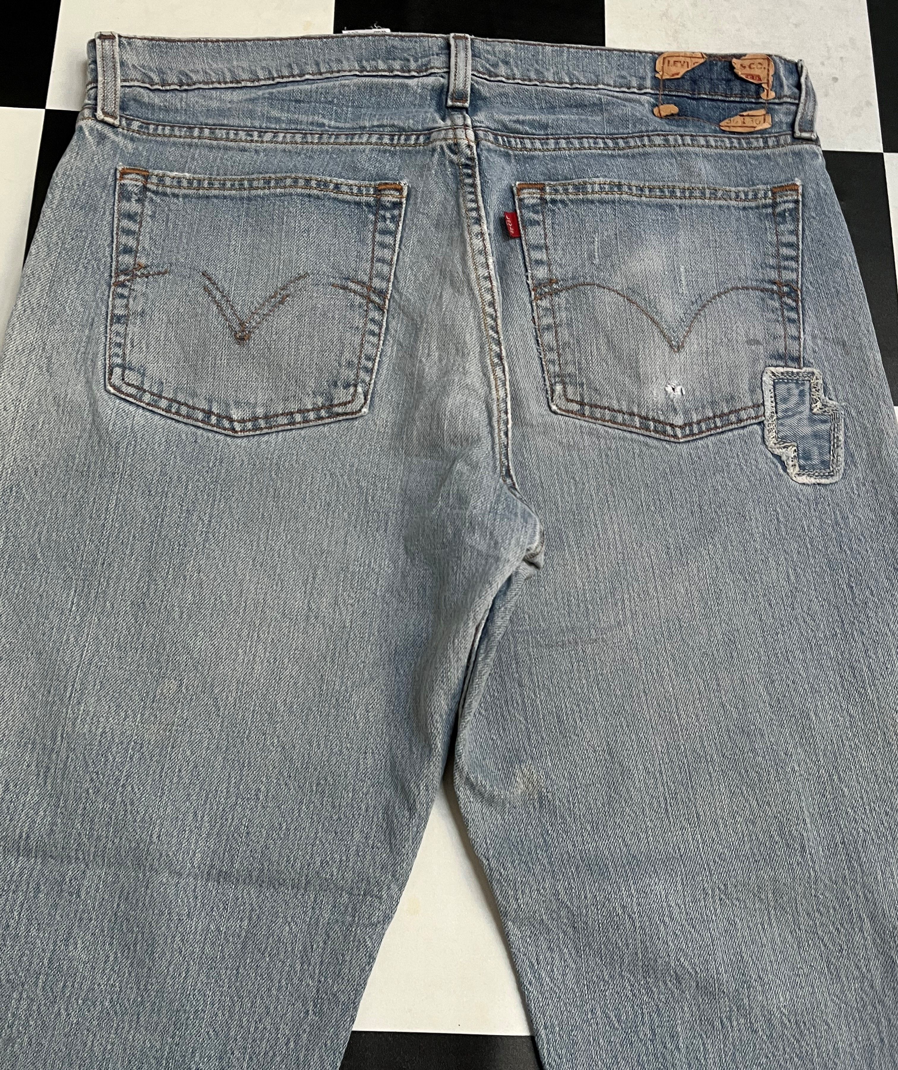 Levi's Vintage Levis 527 Low Boot Cut Distressed Jeans - L202 Size US 36 / EU 52 - 6 Thumbnail