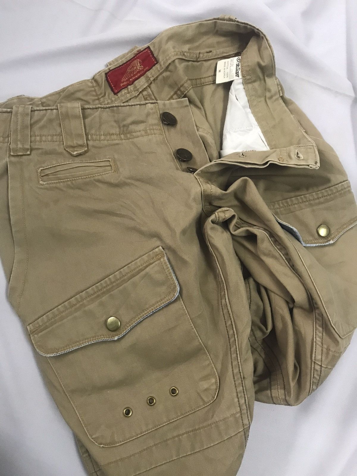 Indian Motorcycle × Japanese Brand Indian Biker Motorcycle Pants - Flare Leg Zipped Trousers Size US 30 / EU 46 - 12 Thumbnail