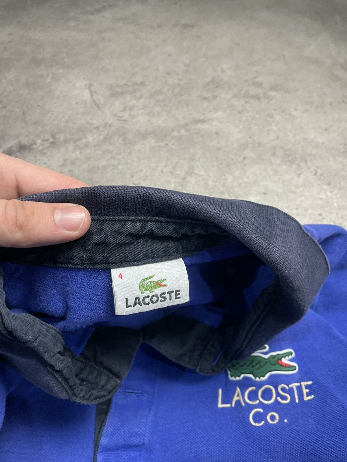 Lacoste Lacoste 33 vintage blue rugby long sleeve polo shirt Size US M / EU 48-50 / 2 - 5 Thumbnail