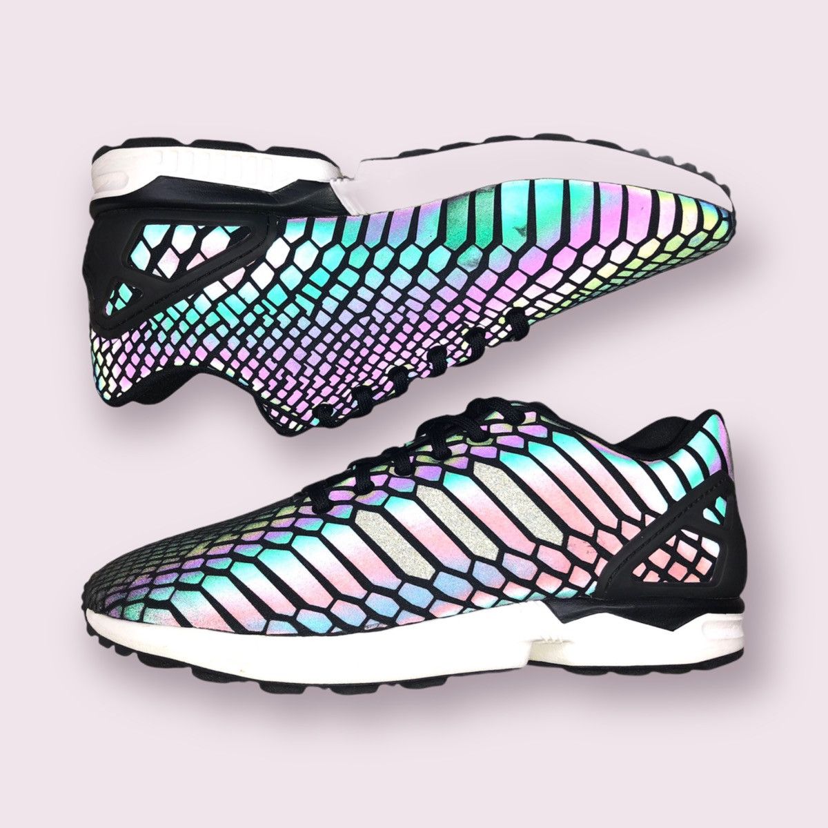Adidas ZX Flux Black Xeno Reflective Size B24441