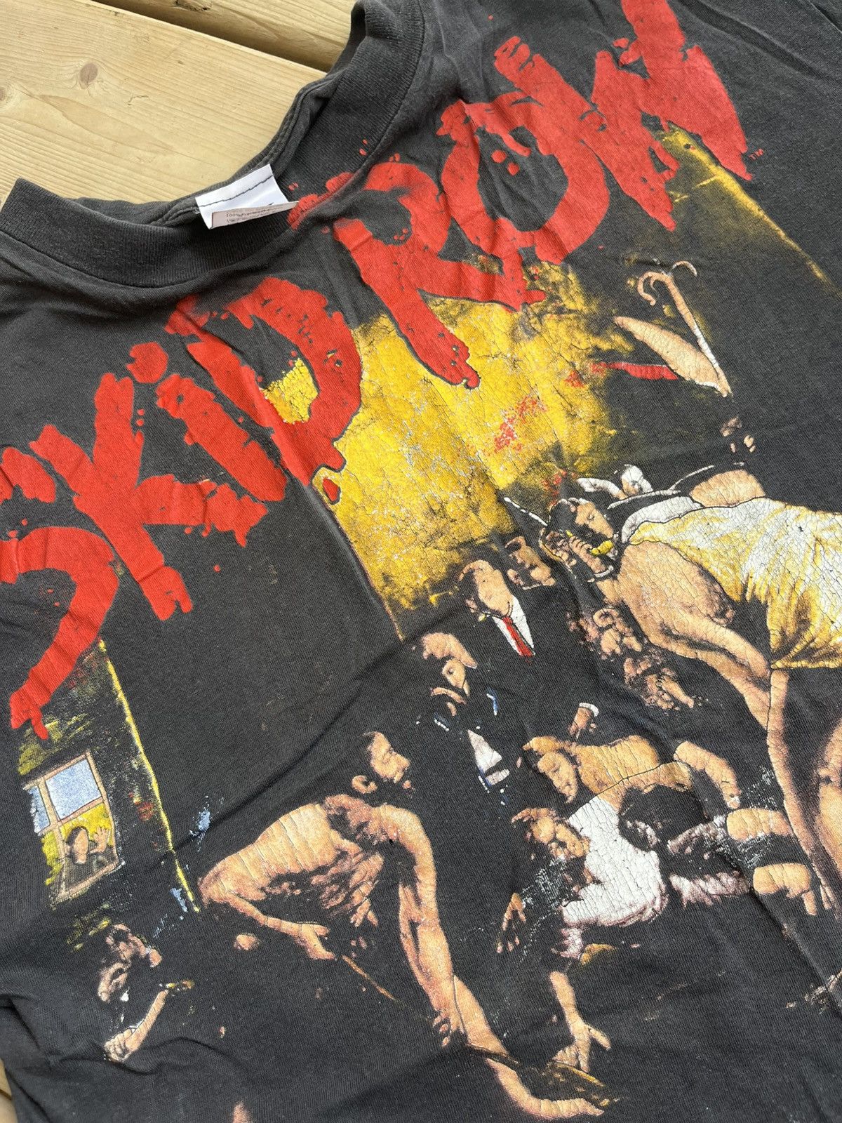 Vintage 1991 SKID ROW SINGLE STITCH ROCK TOUR CONCERT TEE Size US XL / EU 56 / 4 - 6 Thumbnail