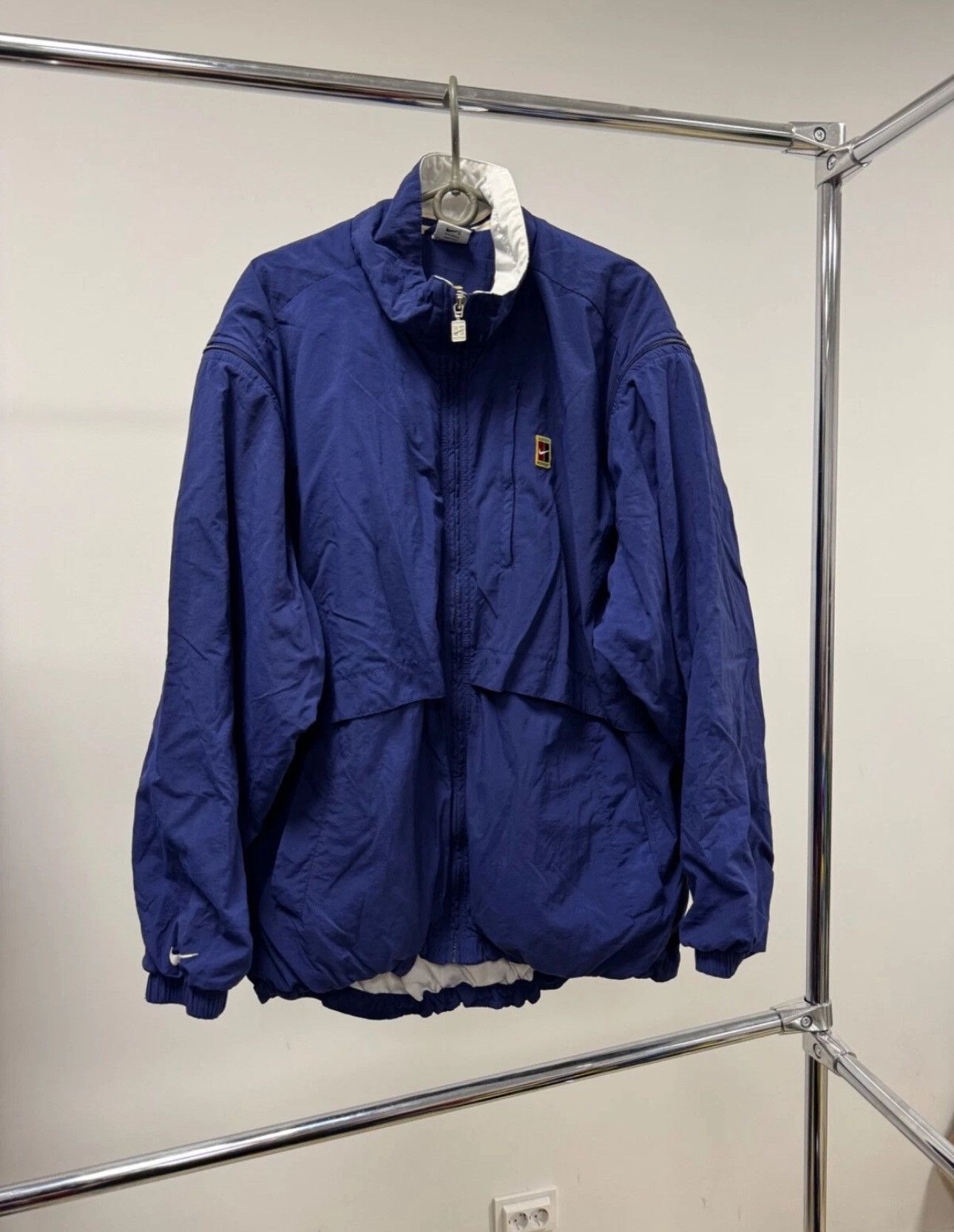 Nike × Vintage Vintage Nike Court Nylon Track Jacket 2 in 1 Windbreaker 90S Size US L / EU 52-54 / 3 - 2 Thumbnail