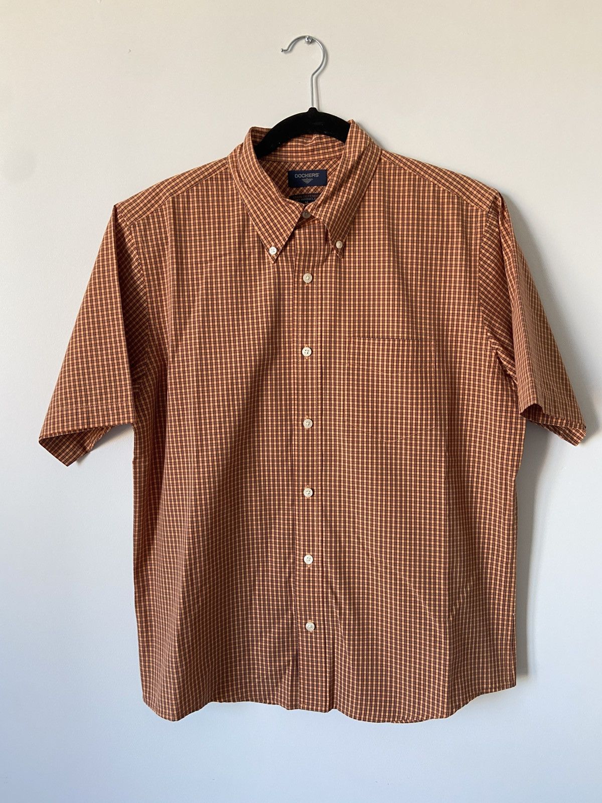Dockers Dockers Short Sleeve Button Down Vintage Orange Size US M / EU 48-50 / 2 - 1 Thumbnail
