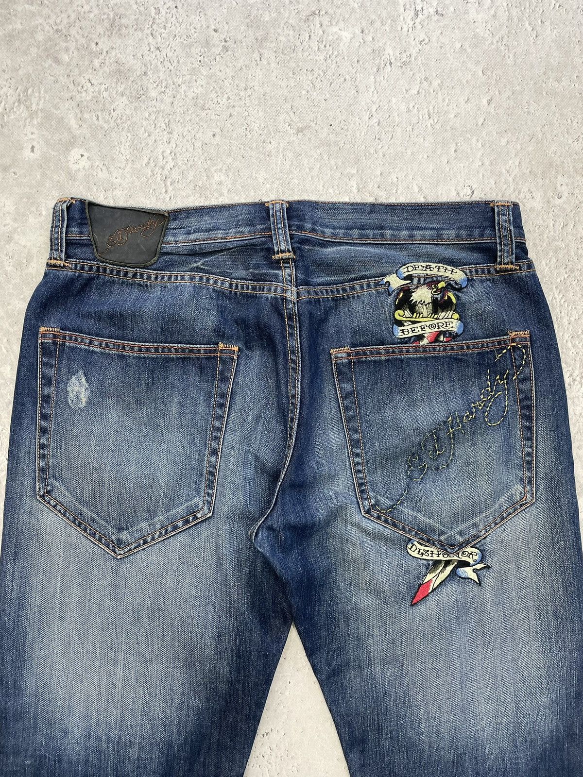 Ed Hardy Hype y2k edhardy by christian audigier denim pants jeans Size US 34 / EU 50 - 12 Thumbnail