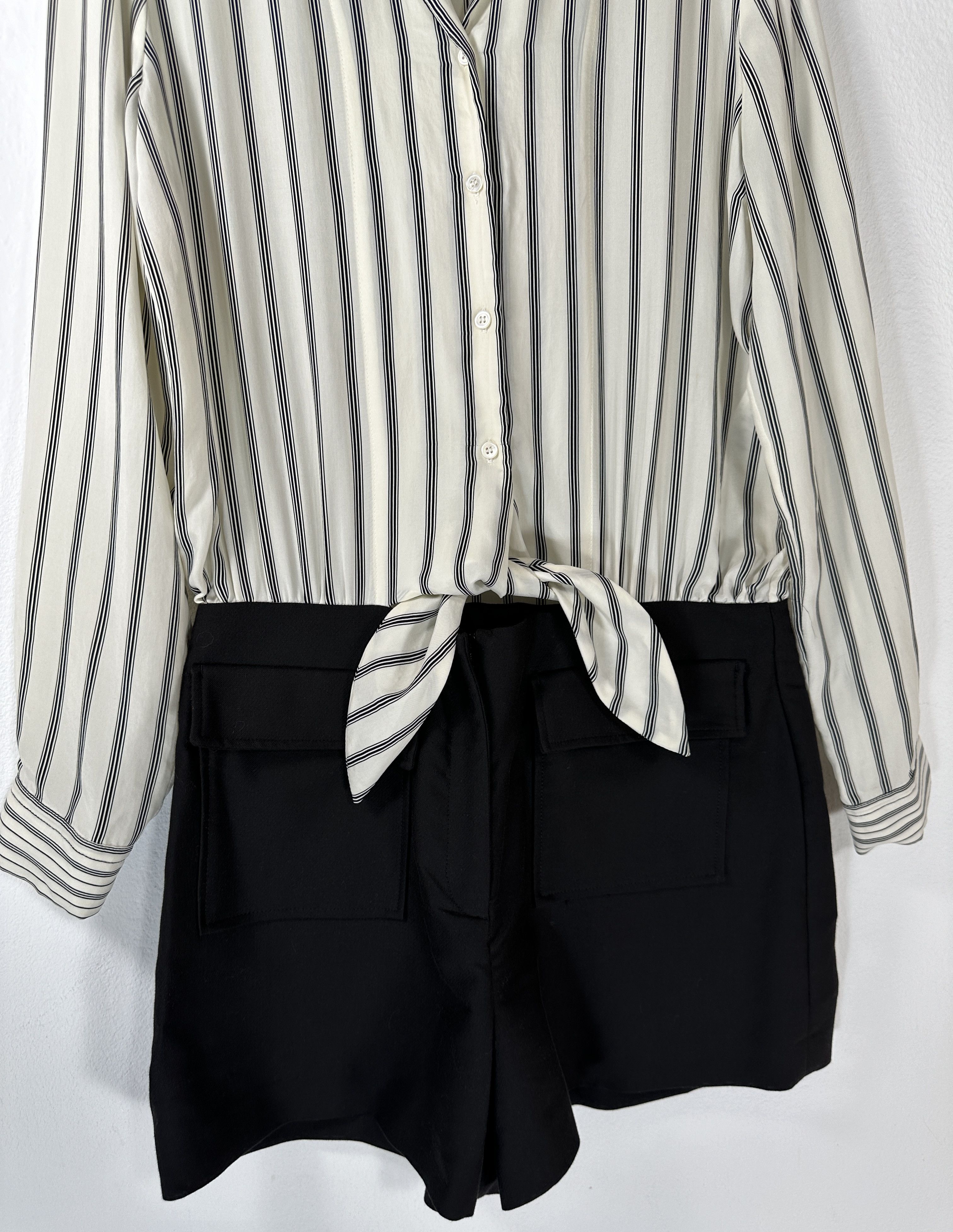 Sandro Striped Jumpsuit Size 28" / US 6 / IT 42 - 2 Thumbnail
