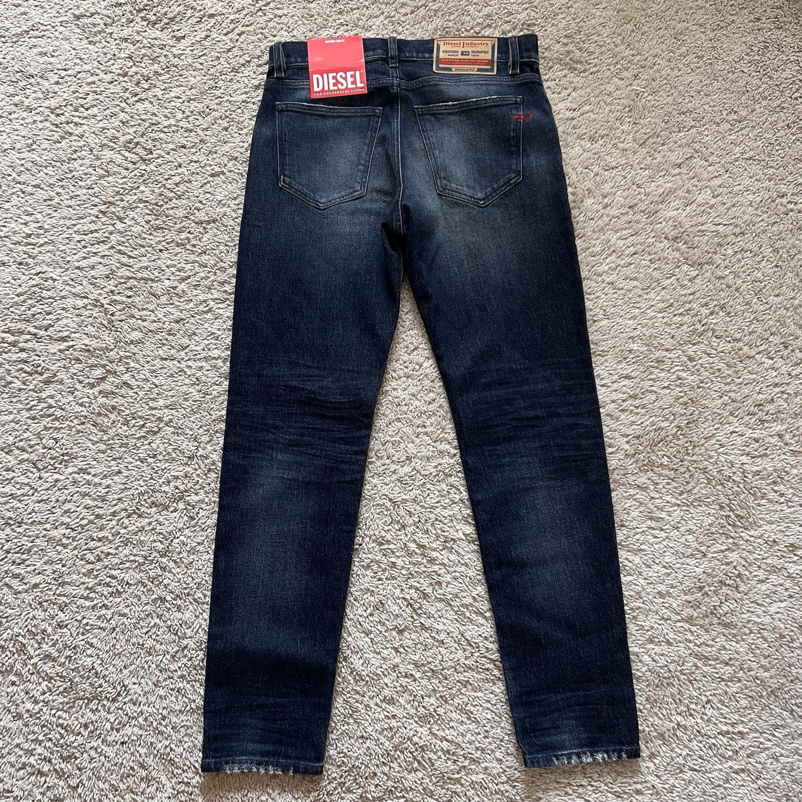 Diesel Diesel Mens Jeans 2019 D-Strukt Slim Leg Blue Size 30x30 Size US 30 / EU 46 - 4 Thumbnail