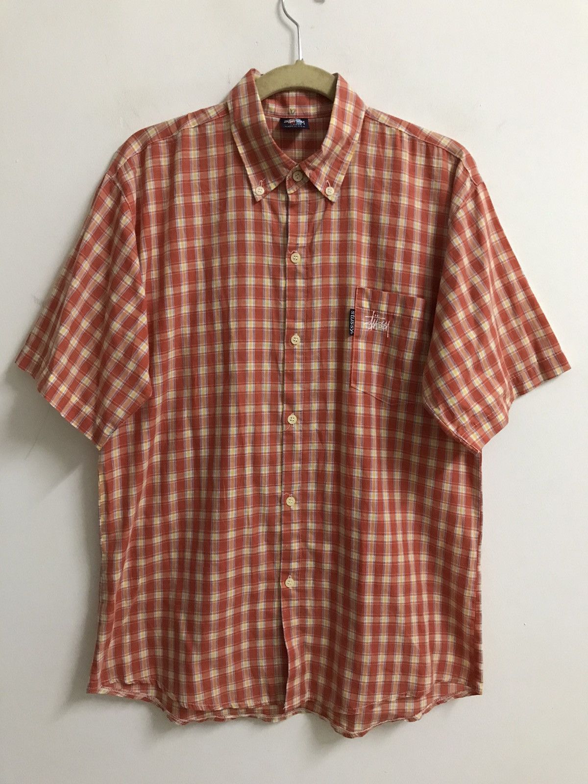 Streetwear × Stussy × Vintage Vintage Stussy Shirt button Up