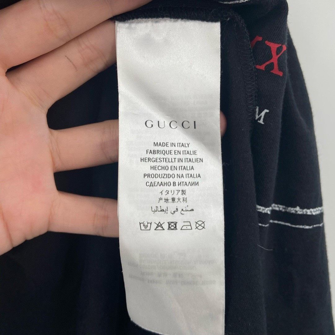GU Gucci black slogan short sleeves Nextarrow-2412 Size US S / EU 44-46 / 1 - 5 Thumbnail
