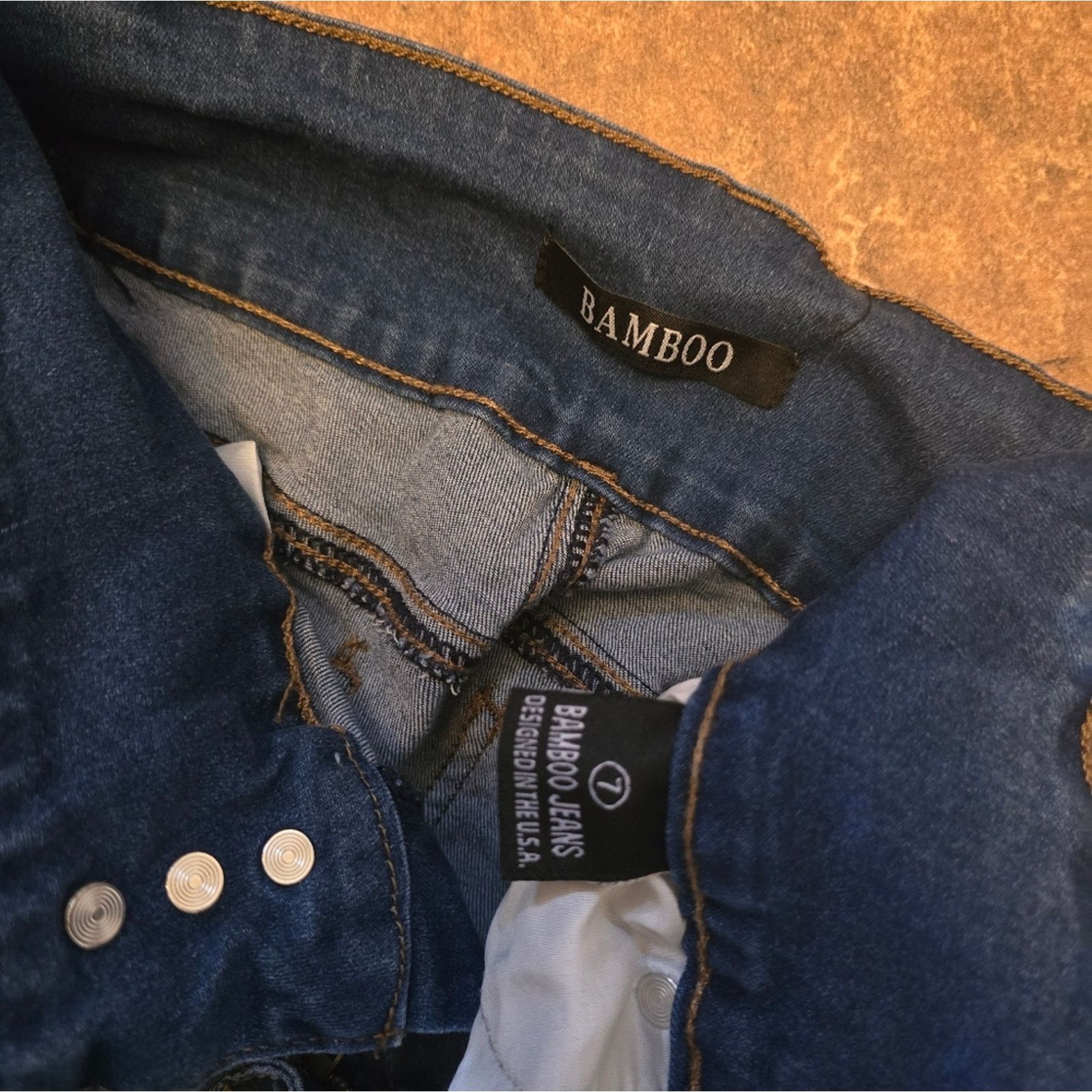 Other Dark Denim Distressed BAMBOO Skinny Jean Size 28" / US 6 / IT 42 - 3 Thumbnail