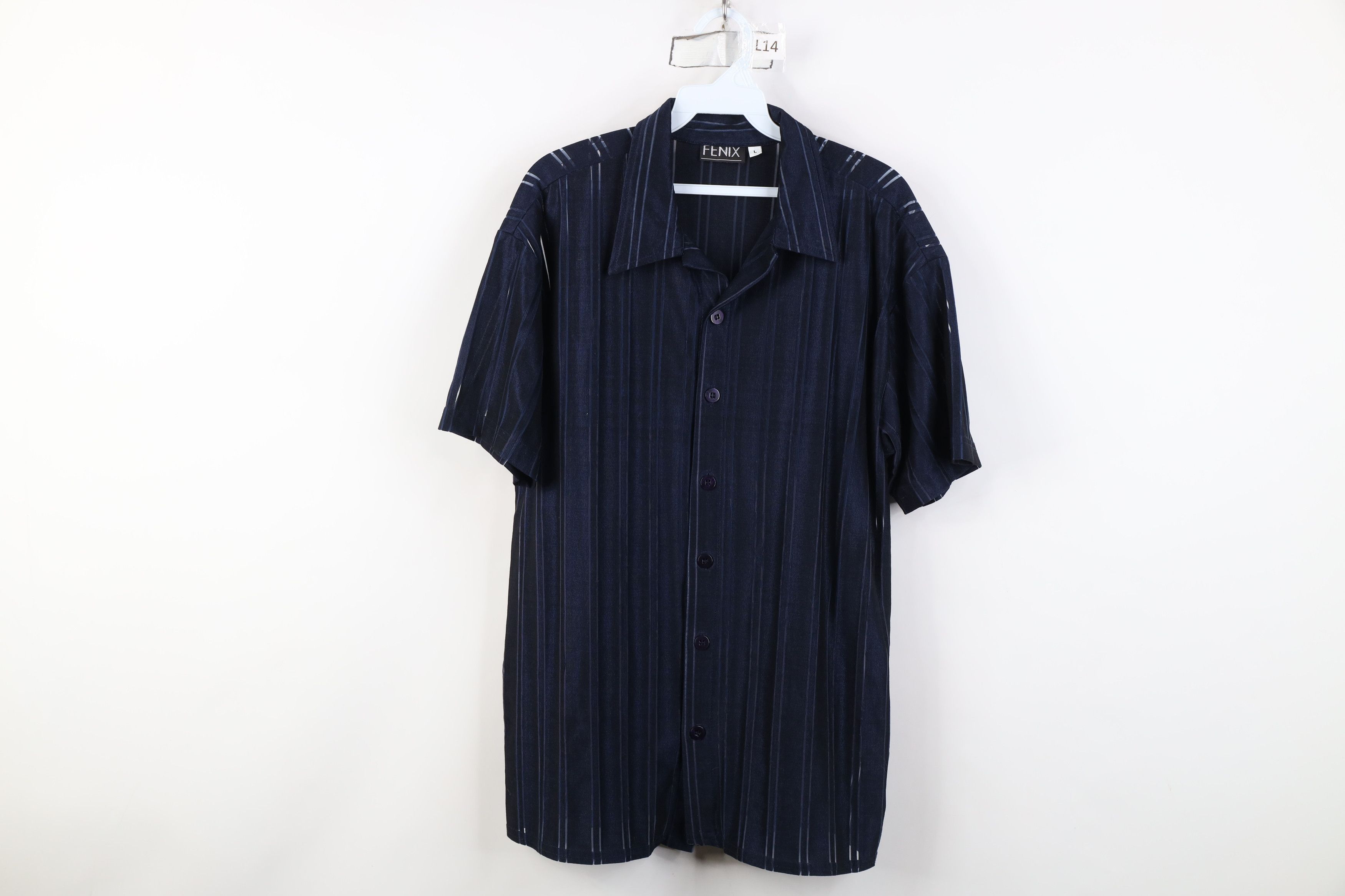 Vintage Vintage 90s Y2K Streetwear Sheer EDM Rave Button Shirt USA Size US L / EU 52-54 / 3 - 1 Thumbnail