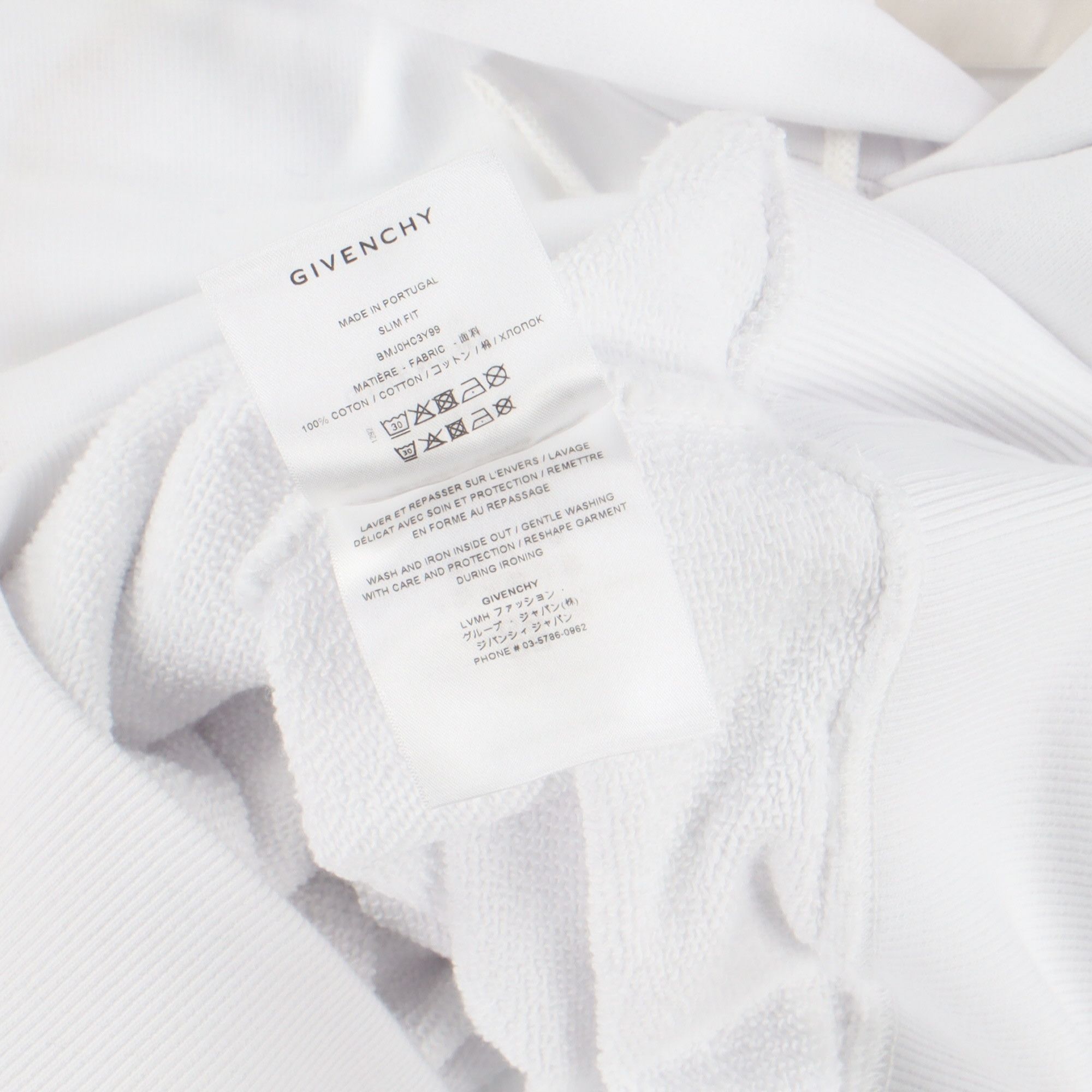 (B).Stroy × Givenchy White Reverse Logo Hoodie Size US S / EU 44-46 / 1 - 8 Thumbnail