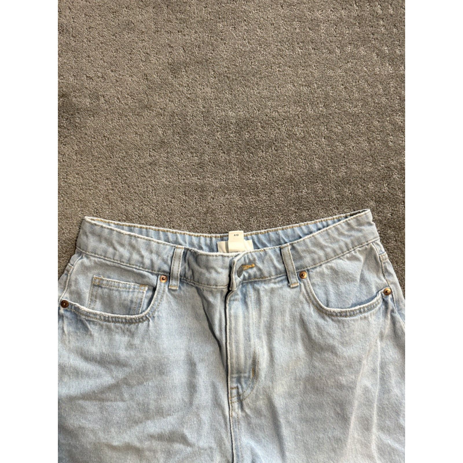 H&M VINTAGE H&M High Waisted Blue Denim Shorts Size 10 In Great Condition Size 32" / US 10 / IT 46 - 2 Thumbnail