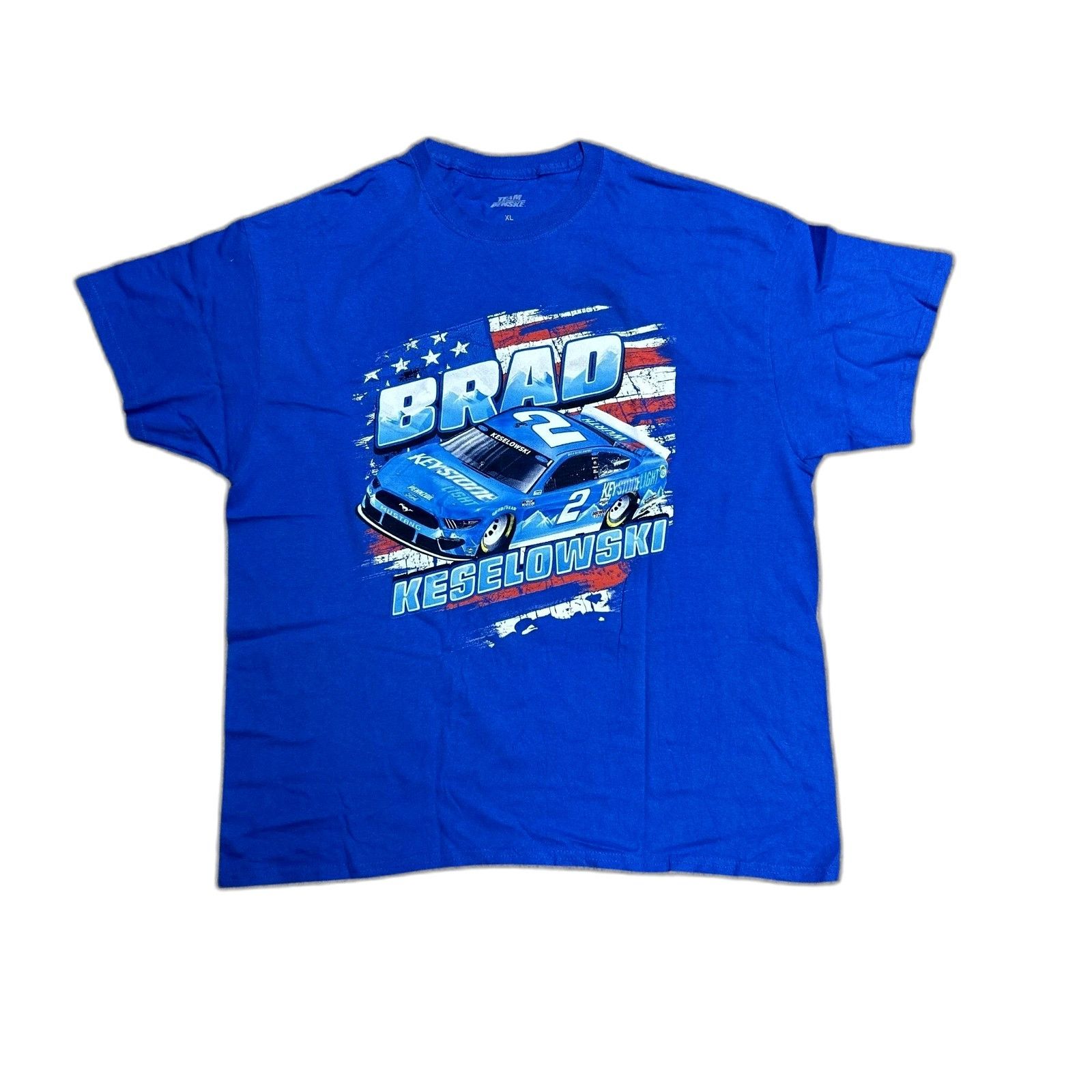 Nicole Miller NASCAR Brad Keselowski Shirt Penske XL Blue Shirt Size US XL / EU 56 / 4 - 1 Thumbnail