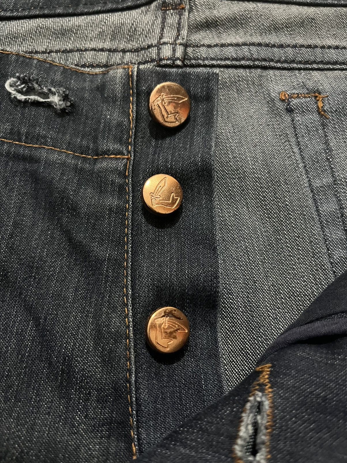 Vivienne Westwood SS1998 VIVIENNE WESTWOOD ANGLOMANIA PIRATE FLARED JEANS Size US 34 / EU 50 - 5 Thumbnail